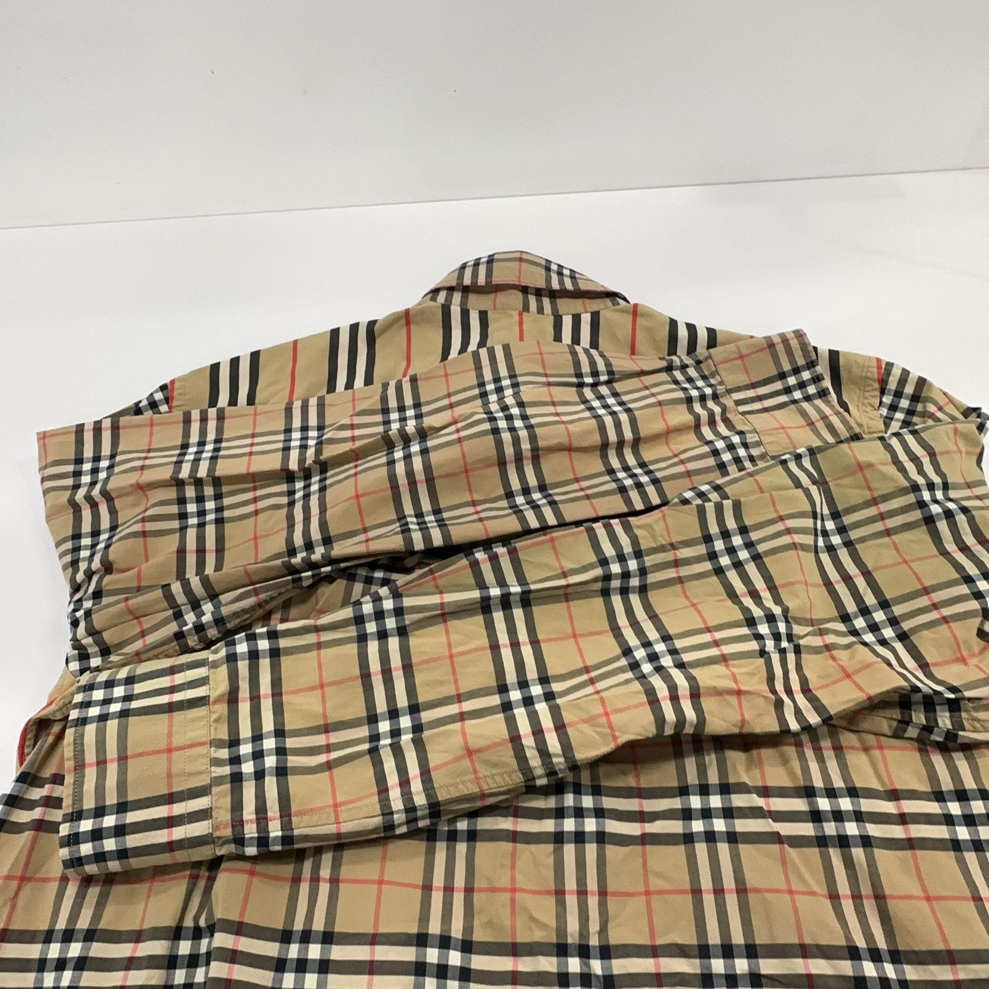Burberry Burberry Panelled Check Button Up Shirt Size L Size US L / EU 52-54 / 3 - 7 Thumbnail