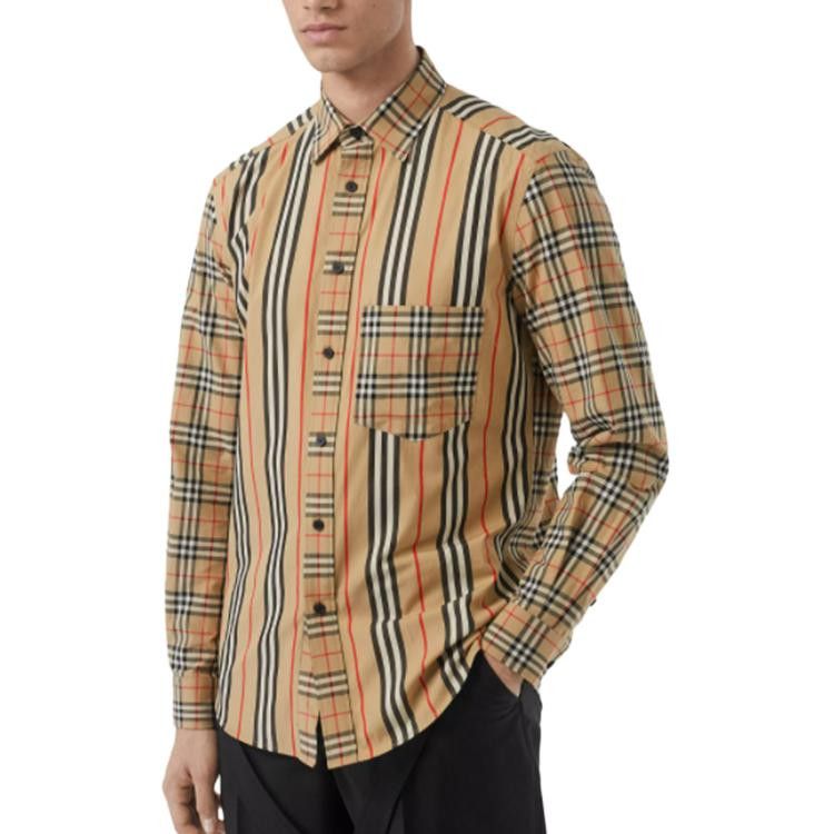 Burberry Burberry Panelled Check Button Up Shirt Size L Size US L / EU 52-54 / 3 - 15 Thumbnail