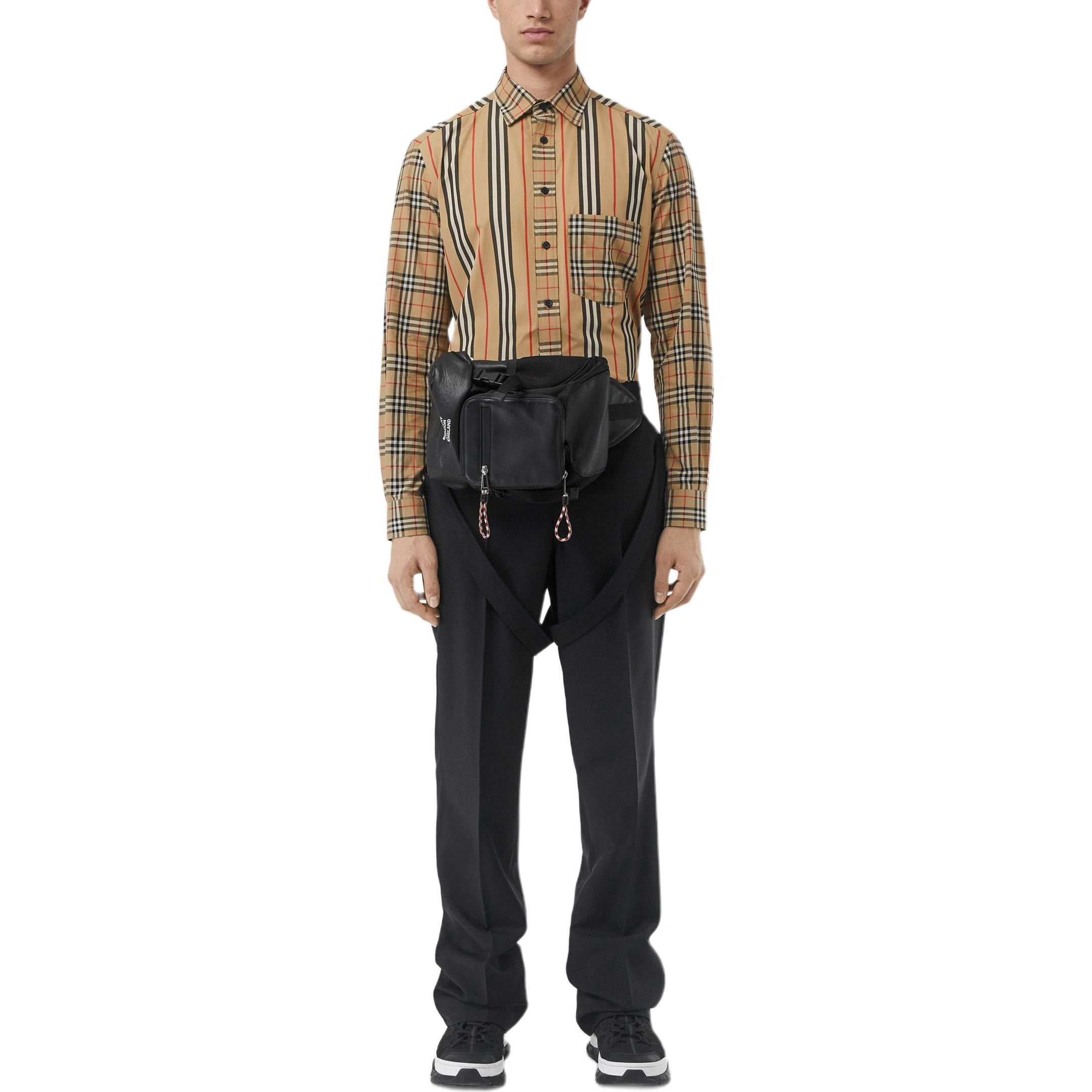 Burberry Burberry Panelled Check Button Up Shirt Size L Size US L / EU 52-54 / 3 - 12 Thumbnail