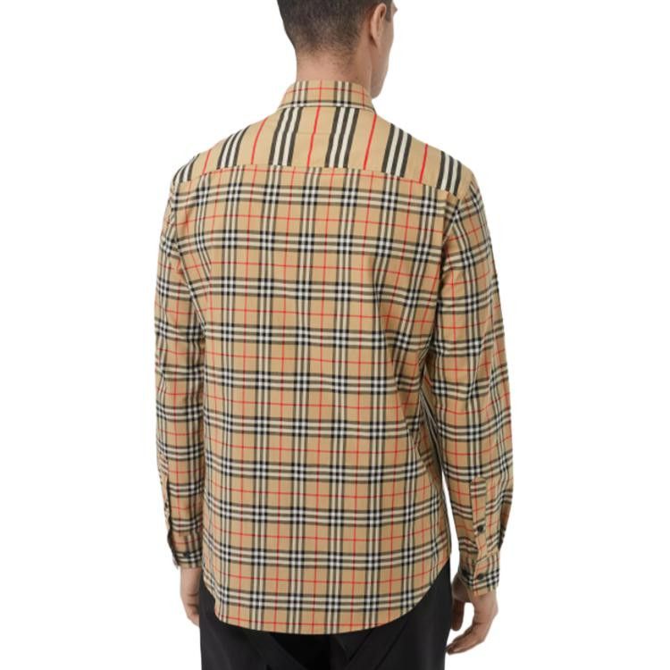 Burberry Burberry Panelled Check Button Up Shirt Size L Size US L / EU 52-54 / 3 - 14 Thumbnail