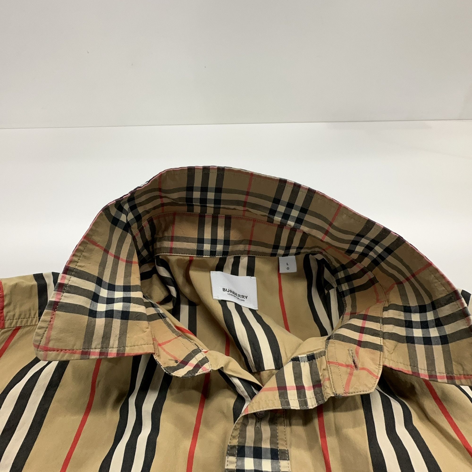 Burberry Burberry Panelled Check Button Up Shirt Size L Size US L / EU 52-54 / 3 - 5 Thumbnail
