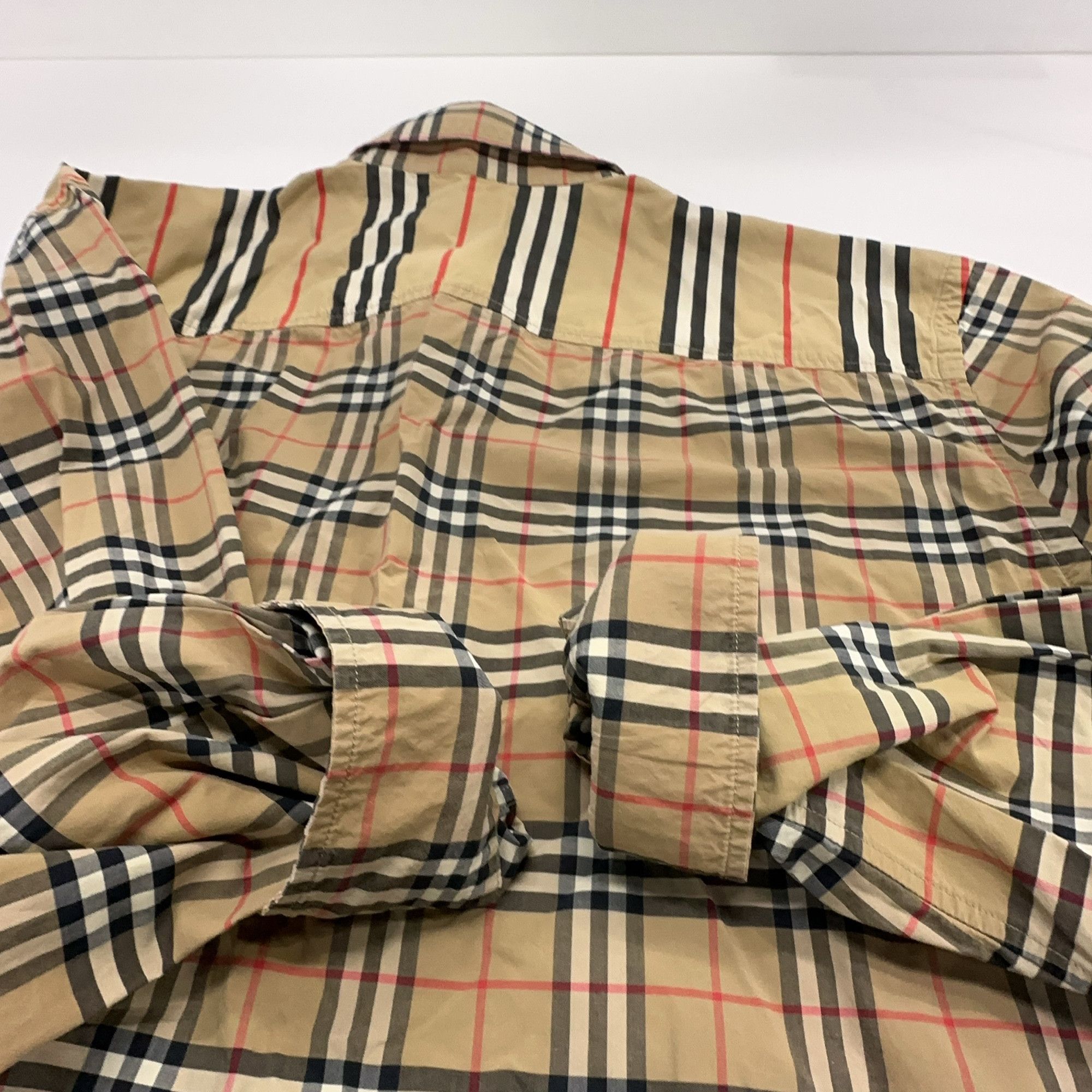 Burberry Burberry Panelled Check Button Up Shirt Size L Size US L / EU 52-54 / 3 - 8 Thumbnail