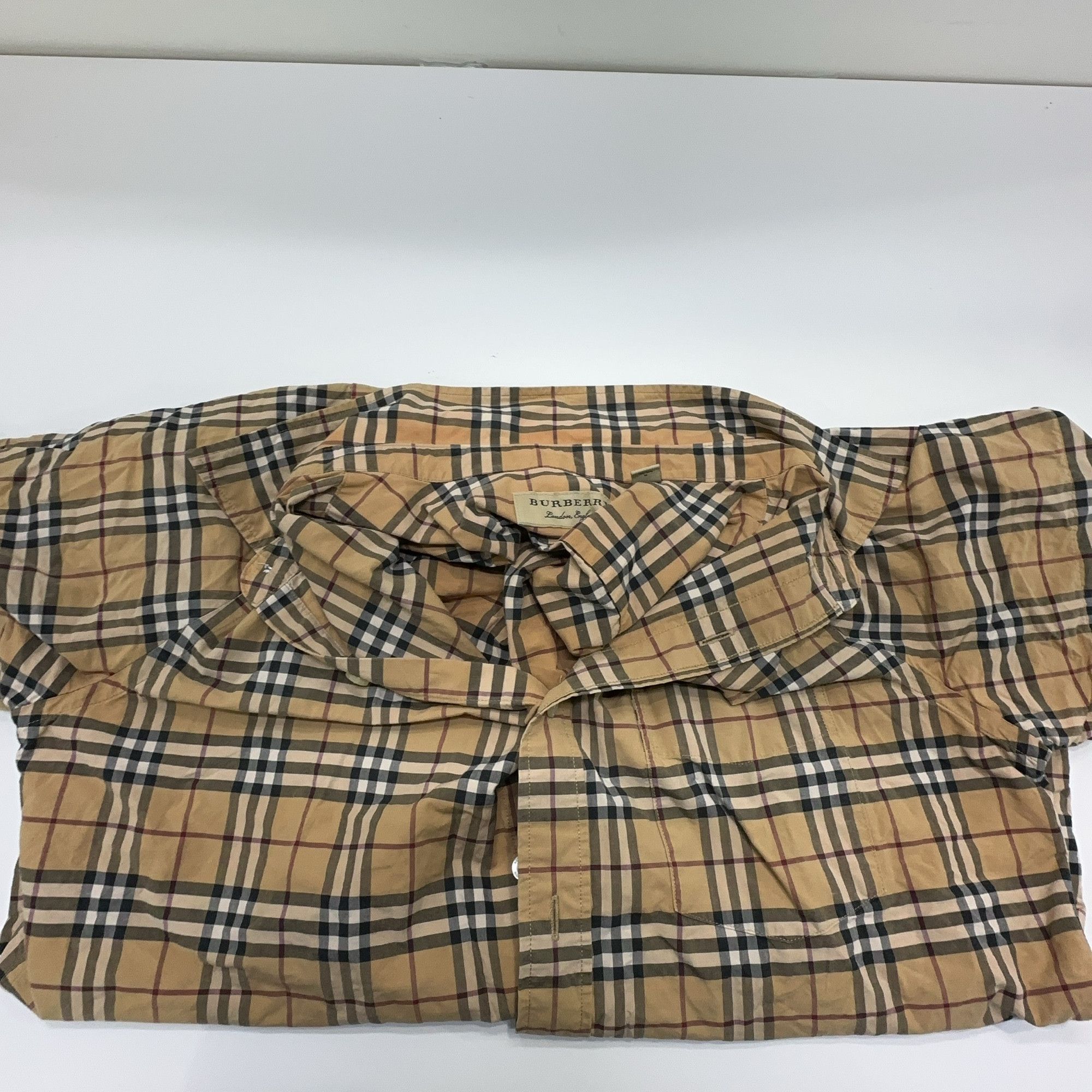 Burberry Burberry Nova Check Short Sleeve Shirt Size M Size US M / EU 48-50 / 2 - 6 Thumbnail