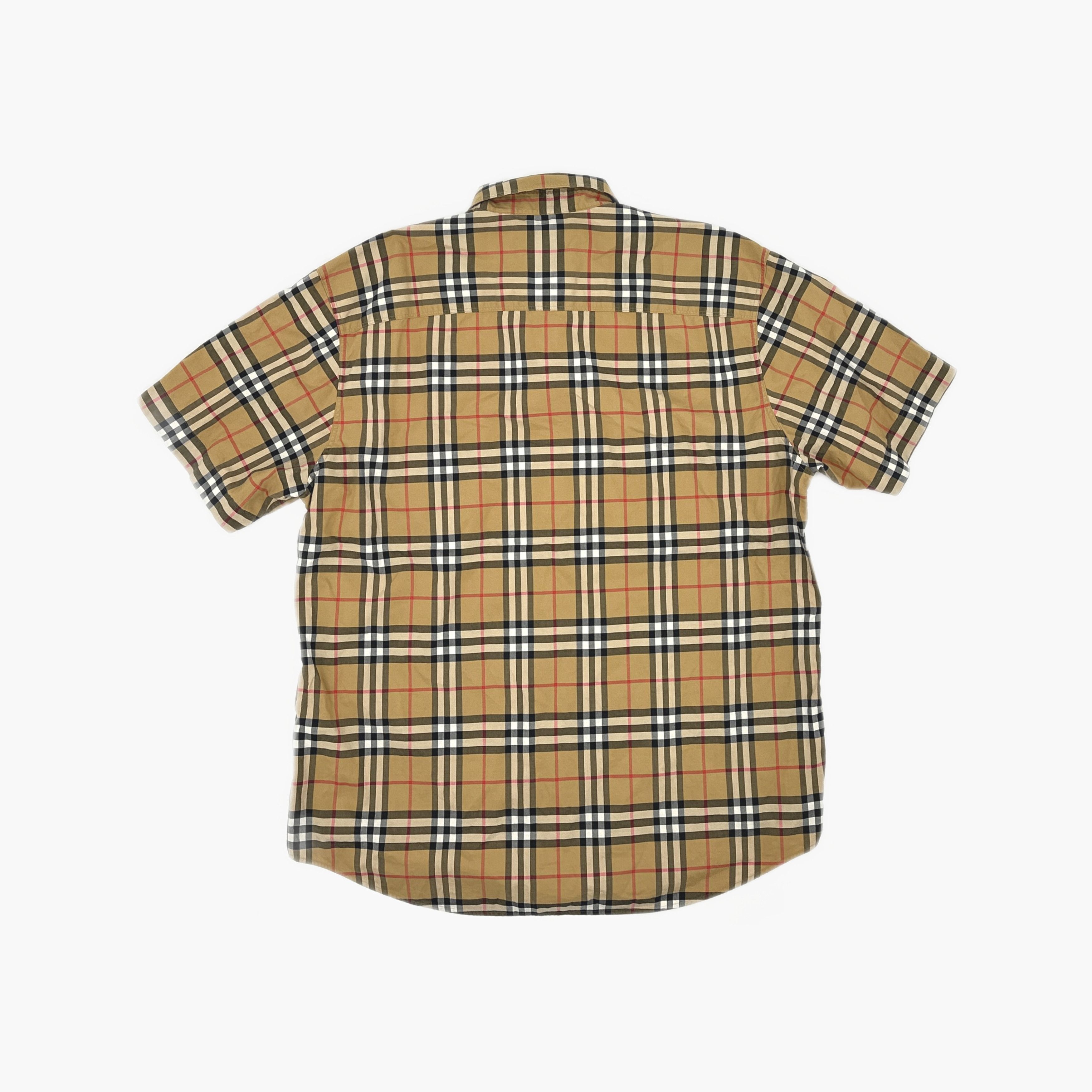 Burberry Burberry Check Short Sleeve Button Up Shirt Size XL Size US XL / EU 56 / 4 - 2 Thumbnail