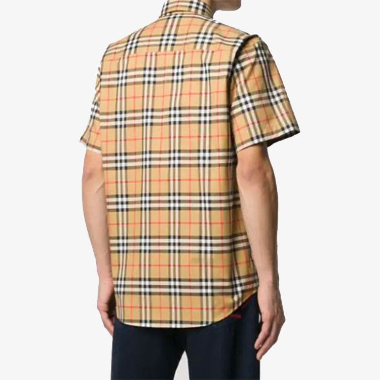 Burberry Burberry Check Short Sleeve Button Up Shirt Size XL Size US XL / EU 56 / 4 - 9 Thumbnail