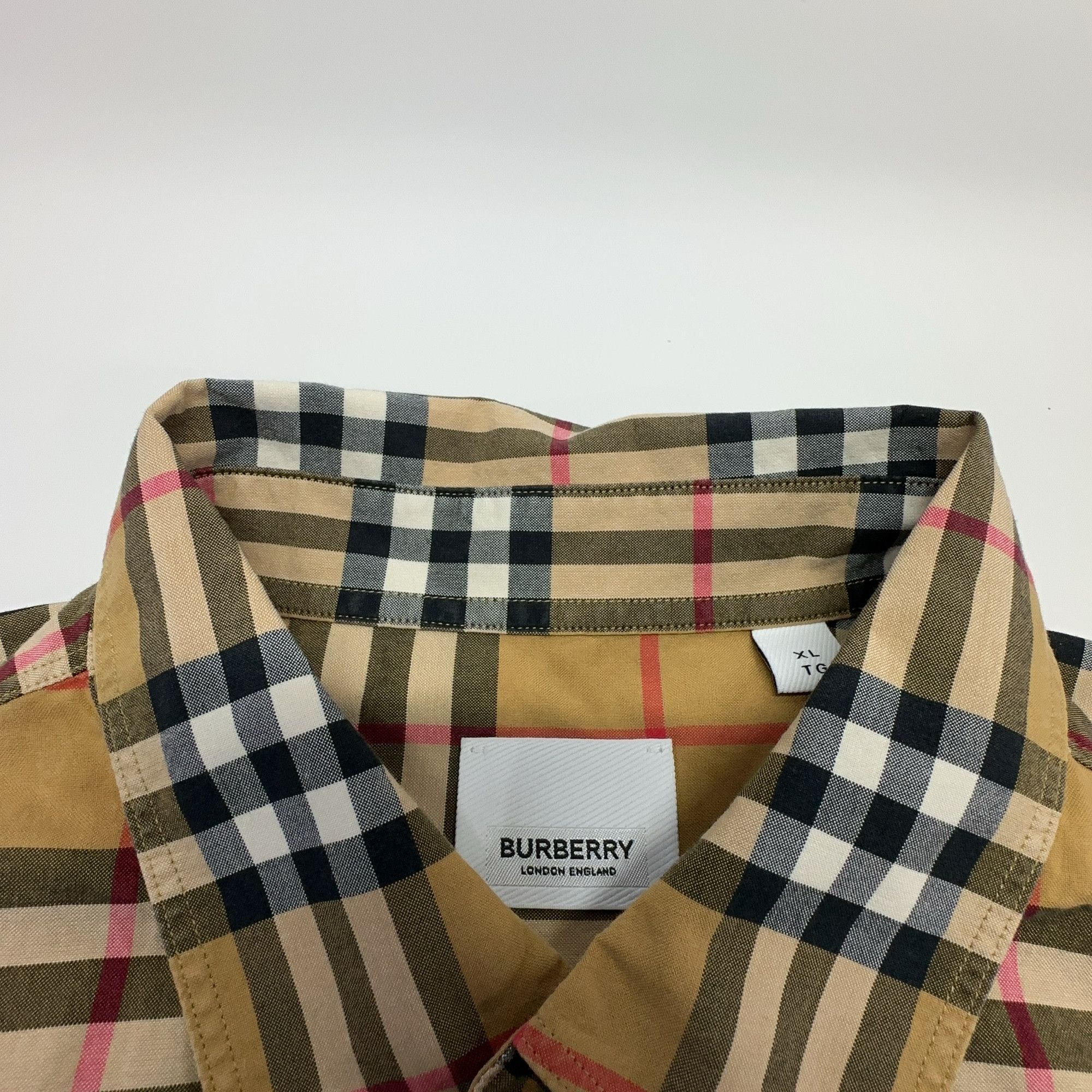Burberry Burberry Check Short Sleeve Button Up Shirt Size XL Size US XL / EU 56 / 4 - 5 Thumbnail