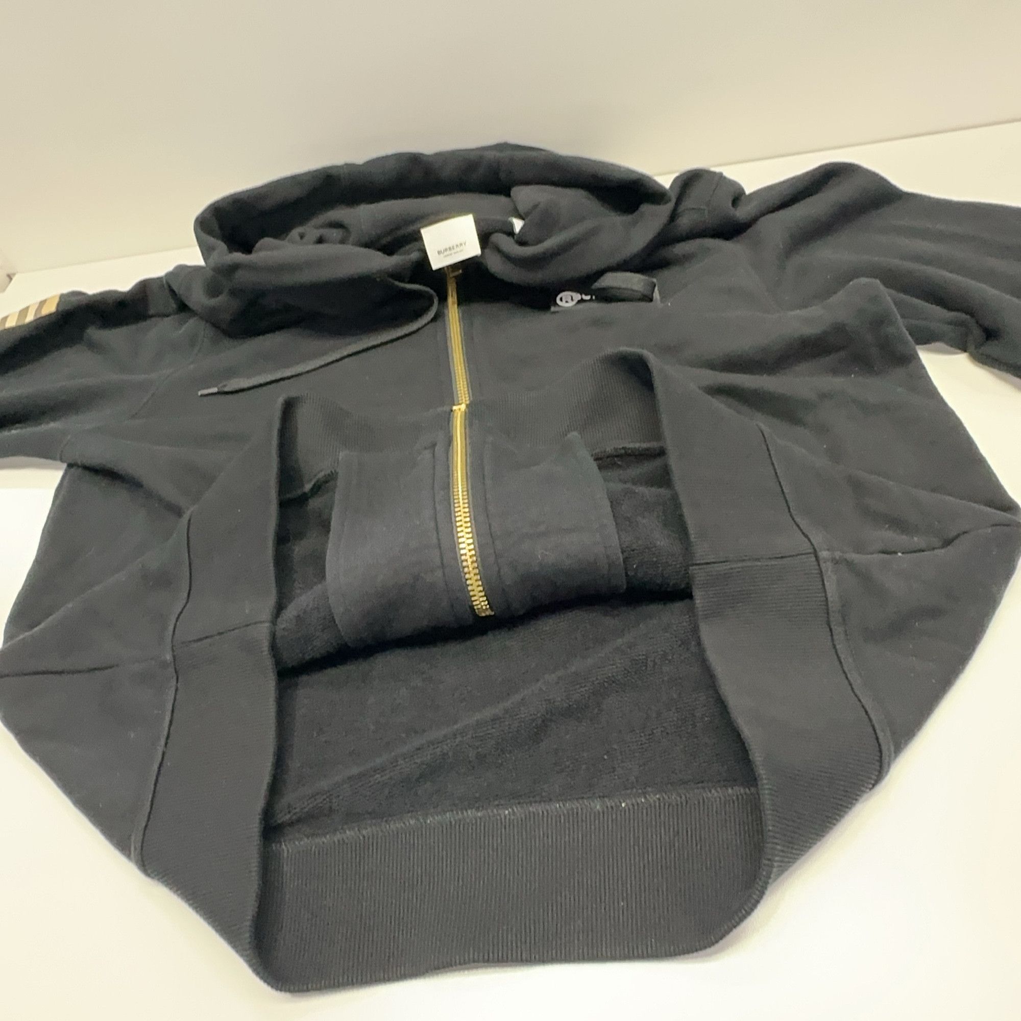 Burberry Burberry Check Detail Zip Hoodie Size L Size US L / EU 52-54 / 3 - 10 Thumbnail