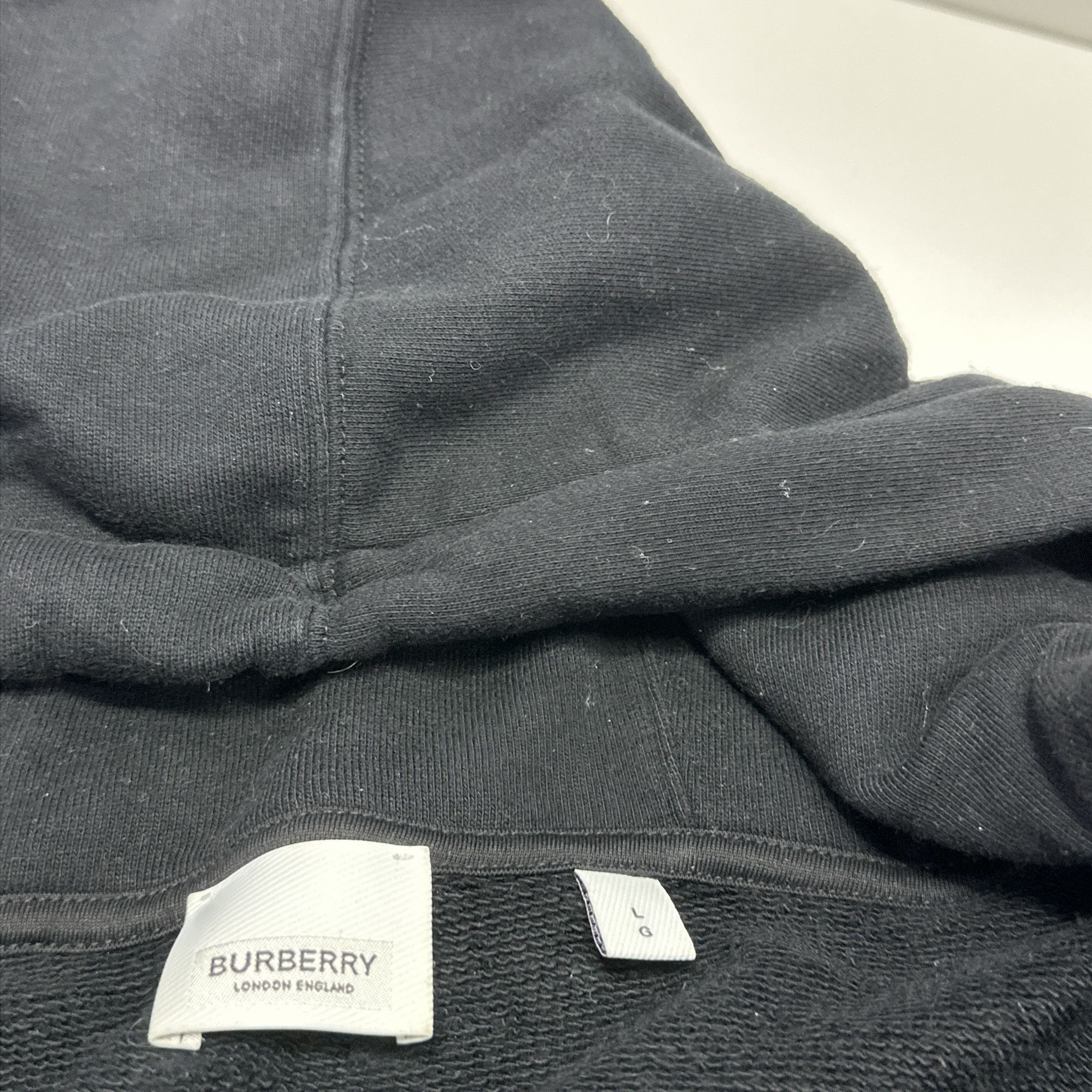 Burberry Burberry Check Detail Zip Hoodie Size L Size US L / EU 52-54 / 3 - 3 Thumbnail