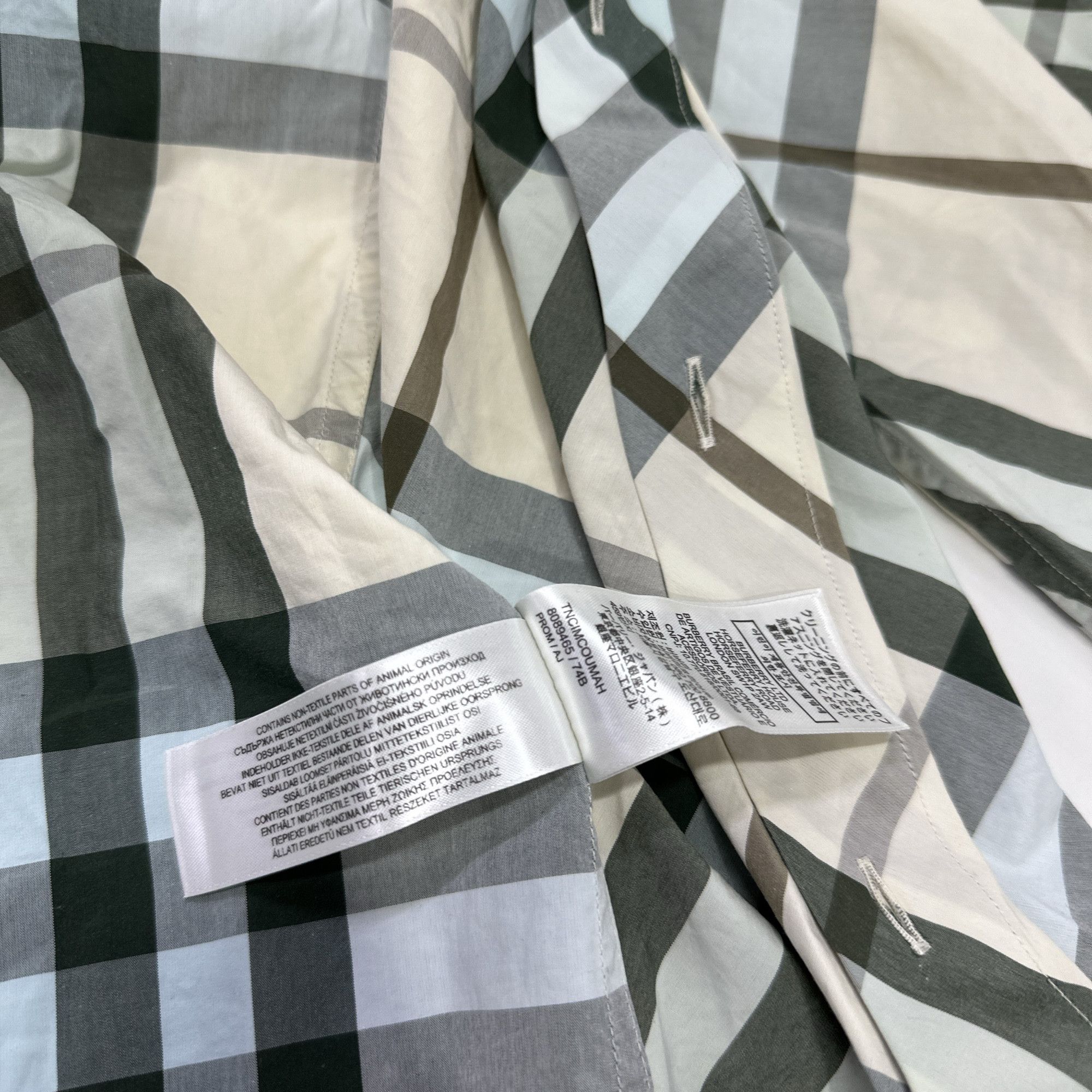 Burberry Burberry Check Print Button Up Shirt Size M Size US M / EU 48-50 / 2 - 5 Thumbnail