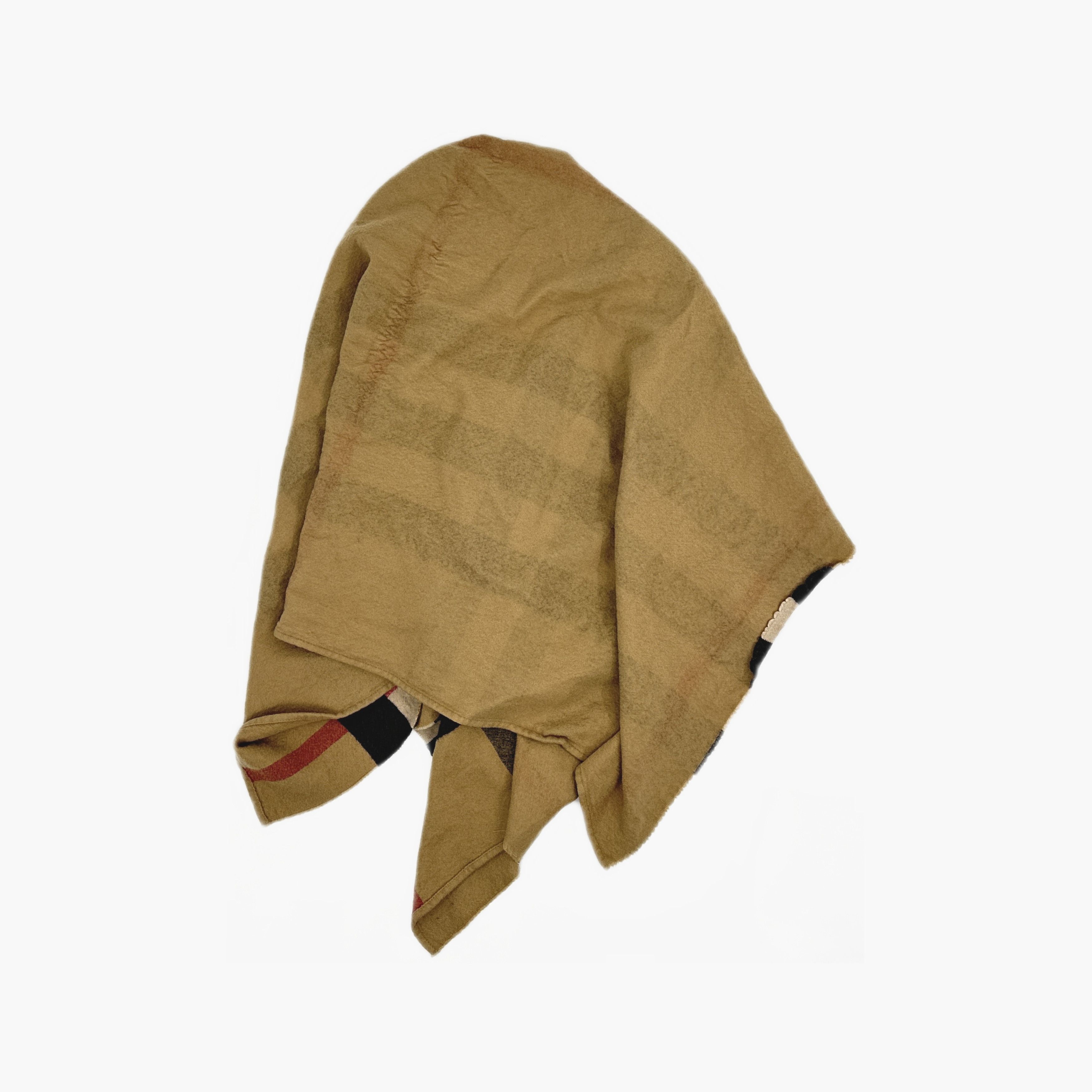 Burberry Burberry Reversible Plaid Wool Cape ONE SIZE Size ONE SIZE - 2 Thumbnail