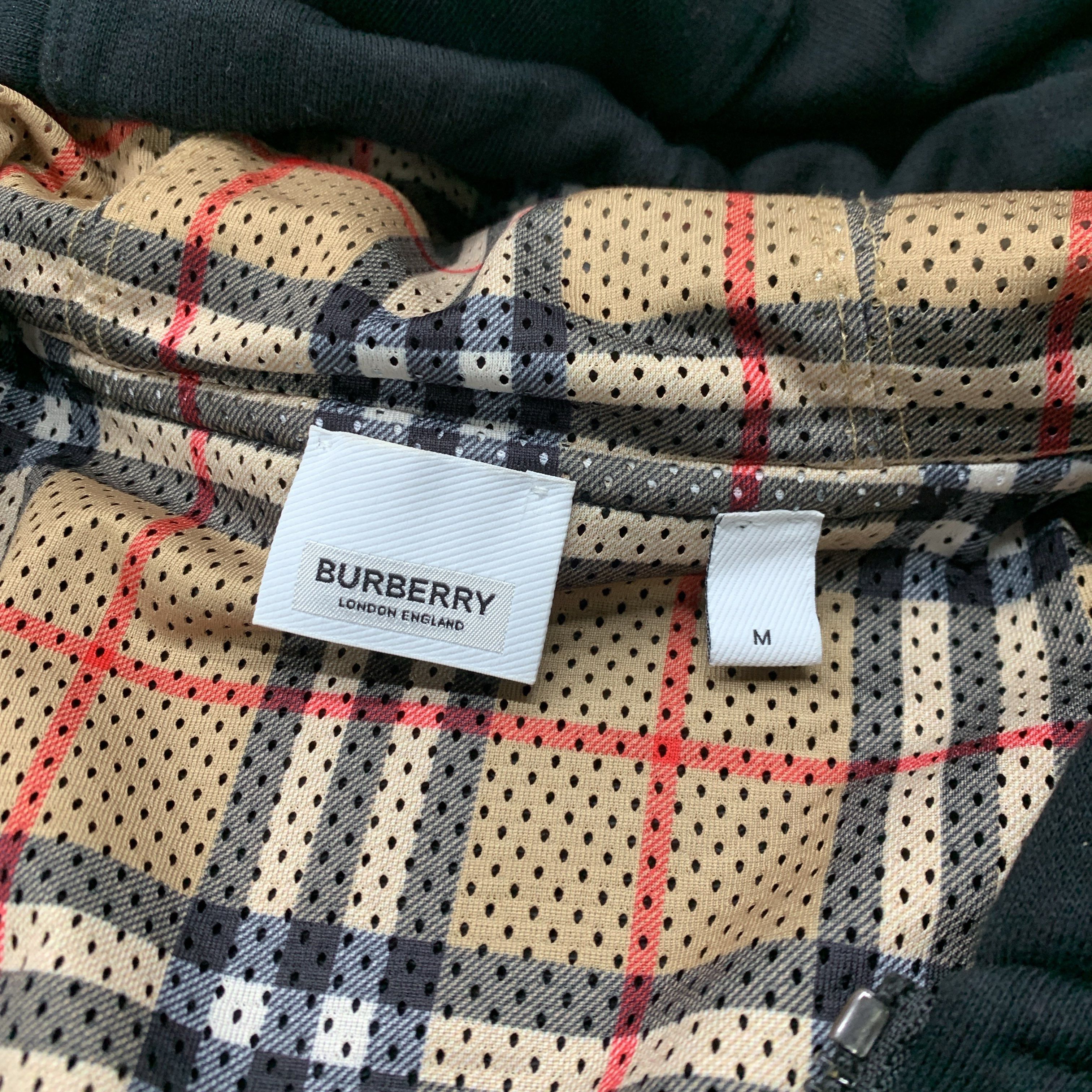 Burberry Burberry Logo Patch Zip Up Hoodie Size M Size US M / EU 48-50 / 2 - 4 Thumbnail