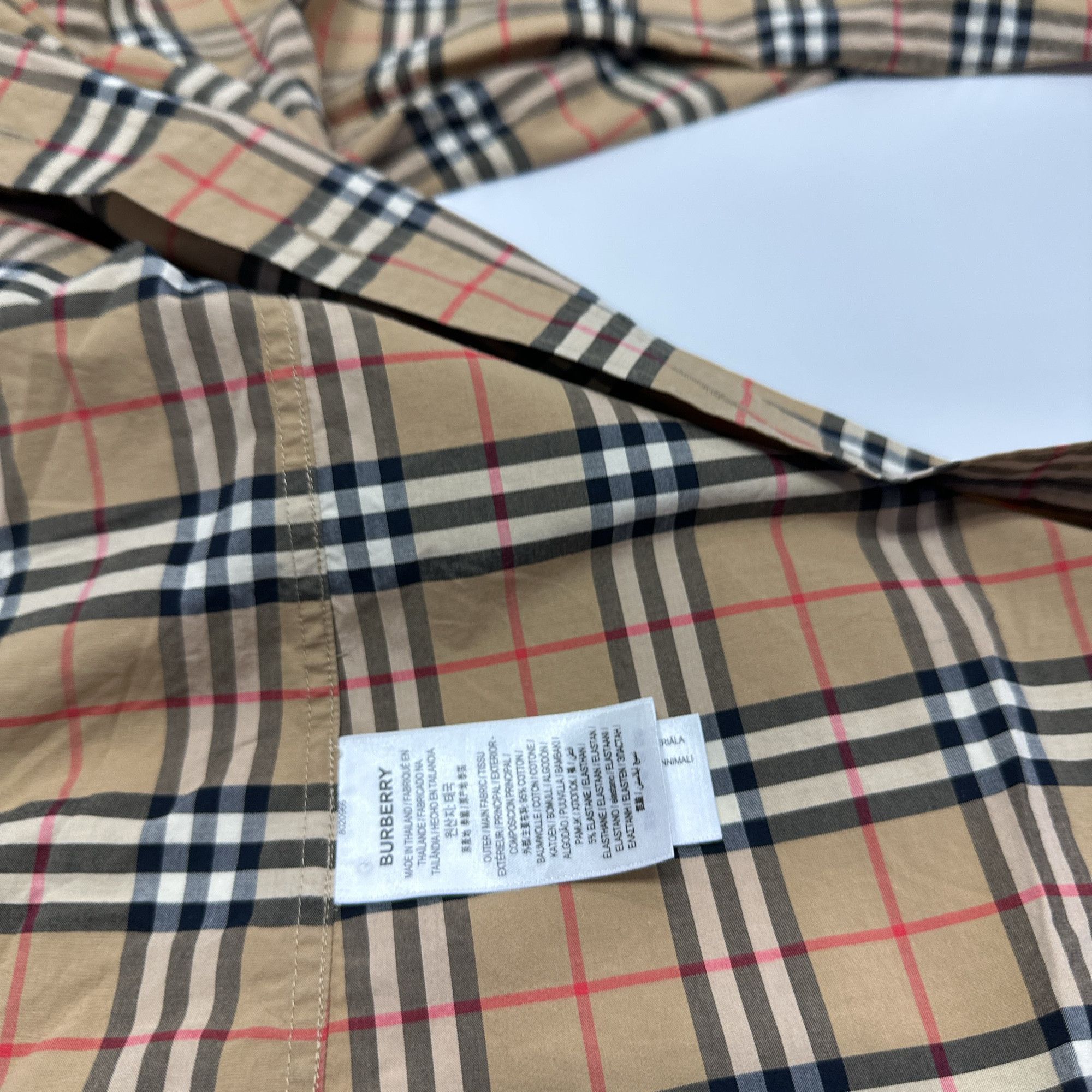 Burberry Burberry Check Button Up Shirt Size L Size US L / EU 52-54 / 3 - 4 Thumbnail