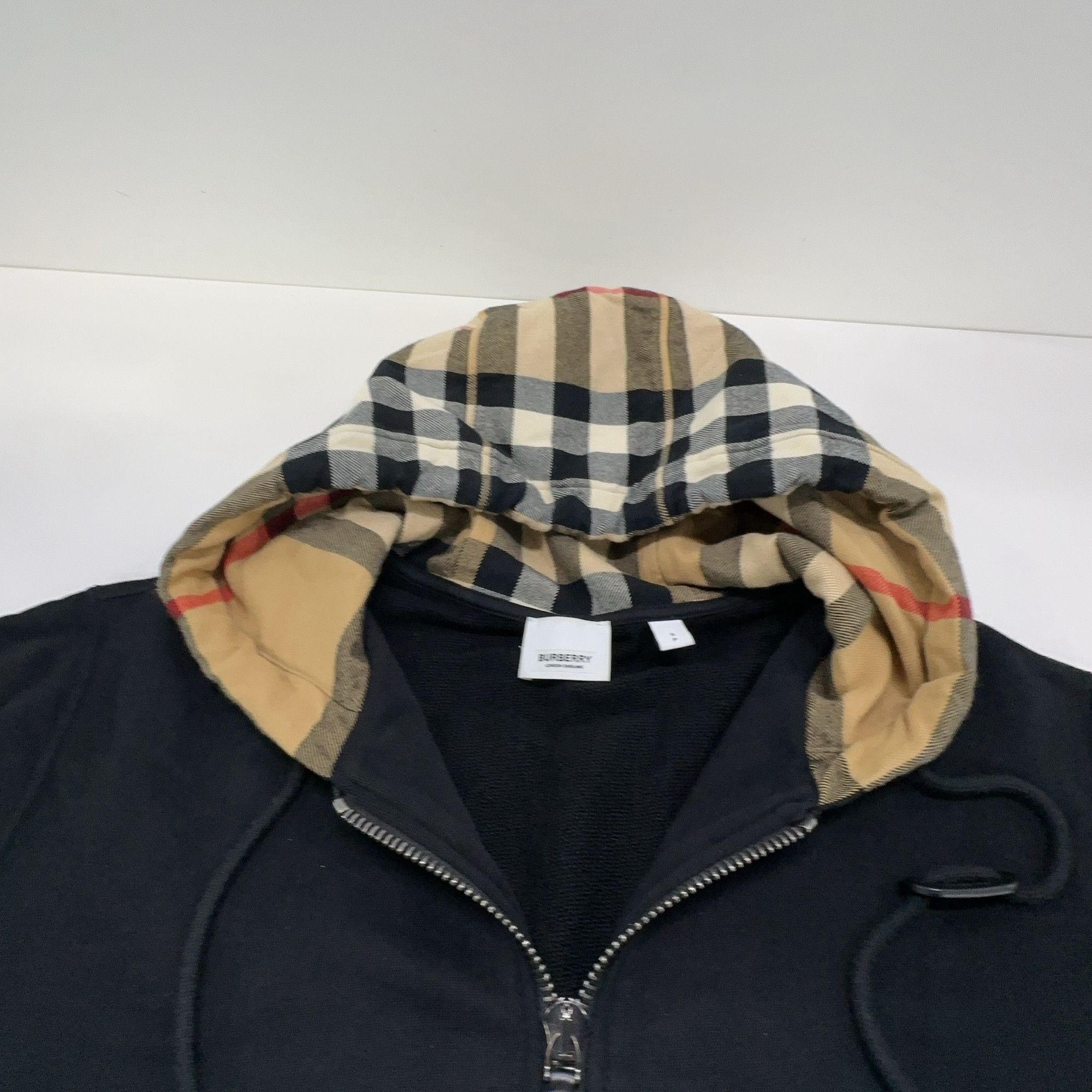 Burberry Burberry Check Hood Zip Up Hoodie Size S Size US S / EU 44-46 / 1 - 5 Thumbnail