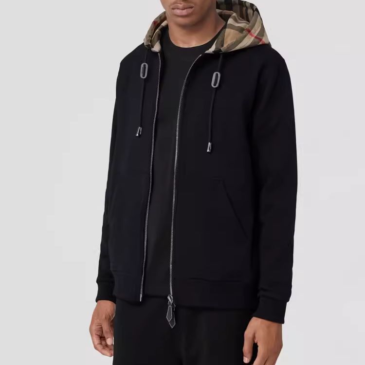 Burberry Burberry Check Hood Zip Up Hoodie Size S Size US S / EU 44-46 / 1 - 16 Thumbnail