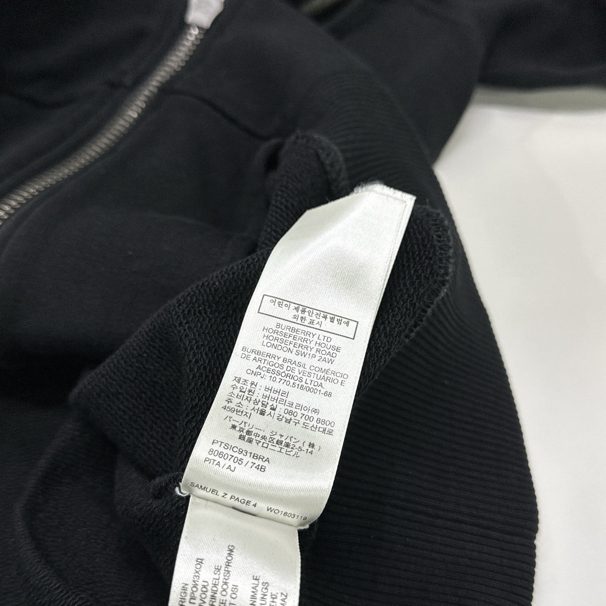 Burberry Burberry Check Hood Zip Up Hoodie Size S Size US S / EU 44-46 / 1 - 4 Thumbnail