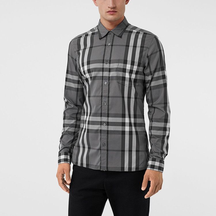 Burberry Burberry Check Long Sleeve Shirt XL Size US XL / EU 56 / 4 - 10 Thumbnail