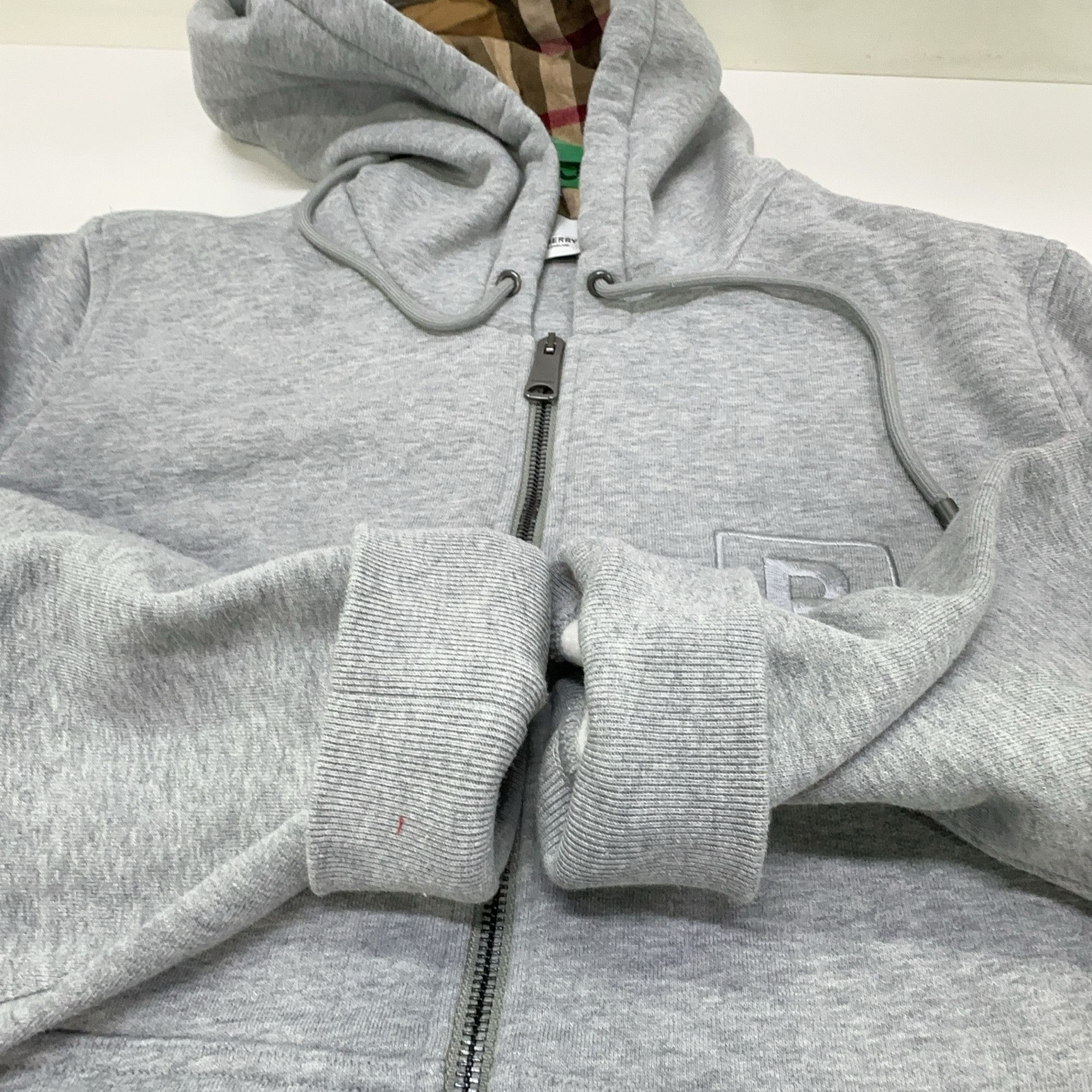 Burberry Burberry Check Lined Zip Hoodie Size M Size US M / EU 48-50 / 2 - 10 Thumbnail