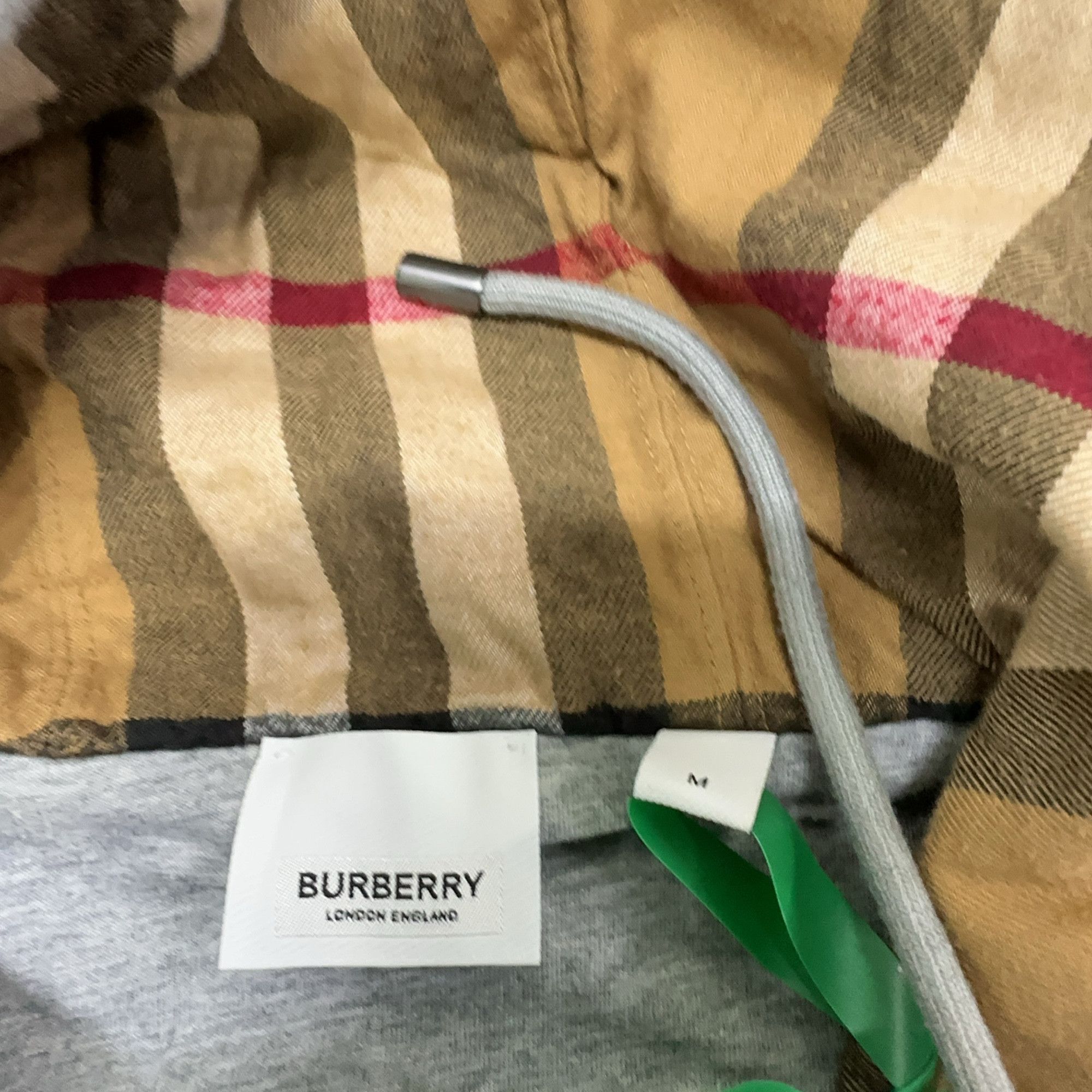 Burberry Burberry Check Lined Zip Hoodie Size M Size US M / EU 48-50 / 2 - 4 Thumbnail
