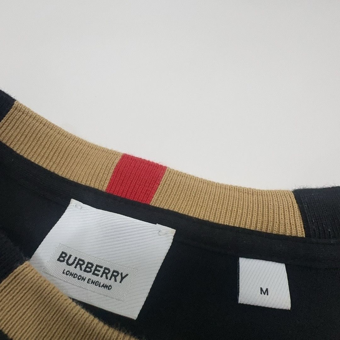 Burberry Burberry Check Collar Logo T-Shirt Size M Size US M / EU 48-50 / 2 - 4 Thumbnail