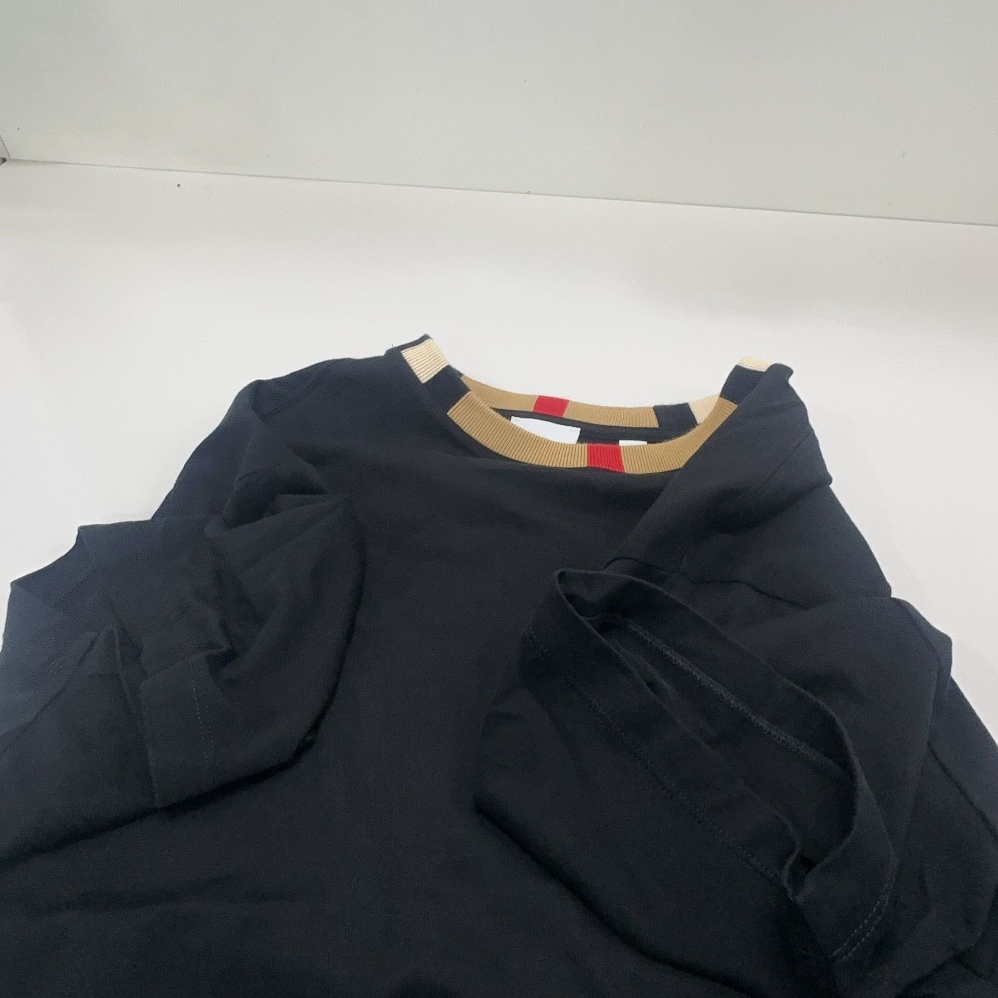 Burberry Burberry Check Collar Logo T-Shirt Size M Size US M / EU 48-50 / 2 - 7 Thumbnail