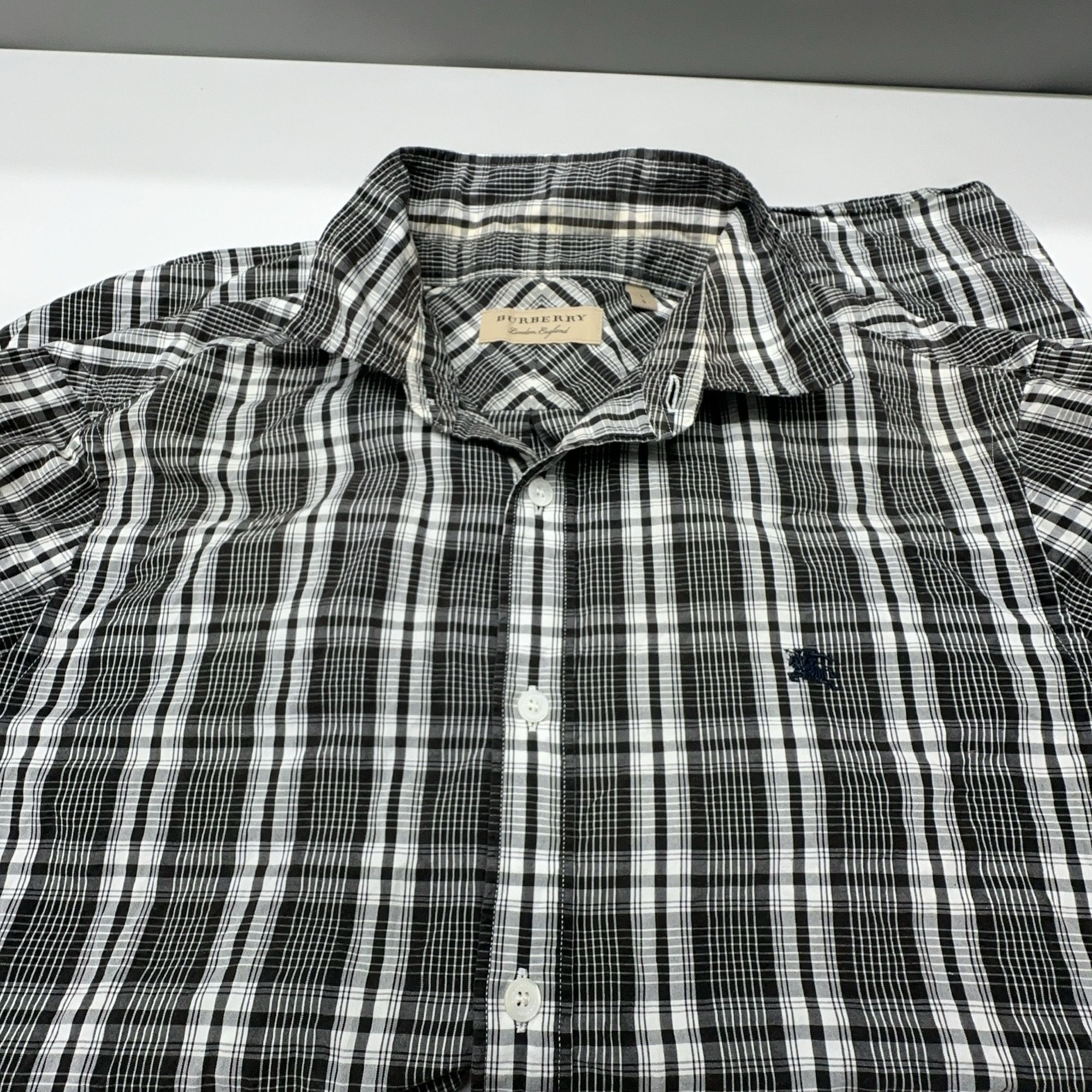 Burberry Burberry Check Short Sleeve Shirt Size L Size US L / EU 52-54 / 3 - 5 Thumbnail