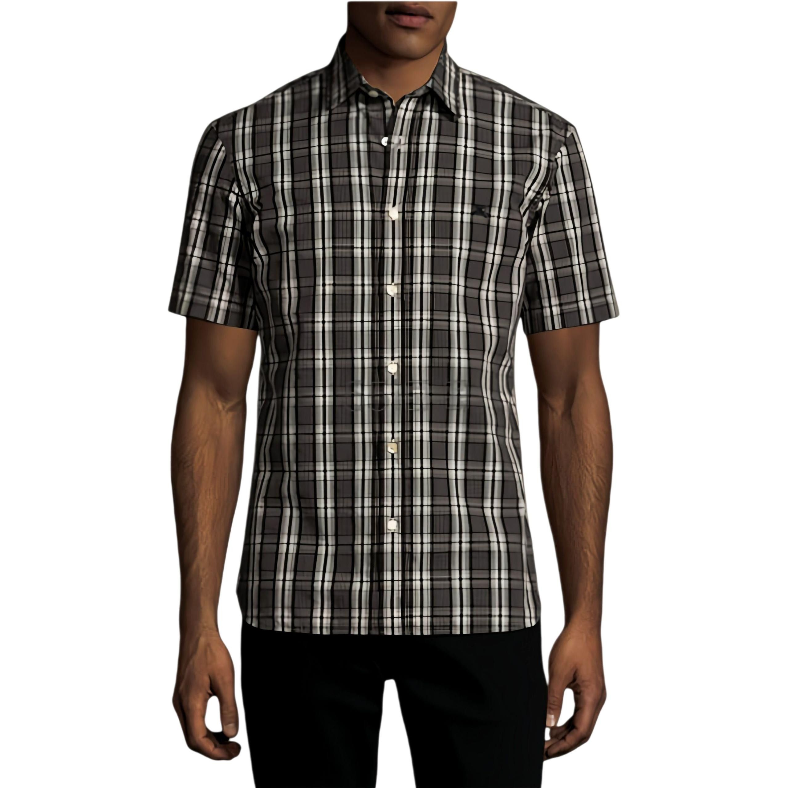 Burberry Burberry Check Short Sleeve Shirt Size L Size US L / EU 52-54 / 3 - 10 Thumbnail