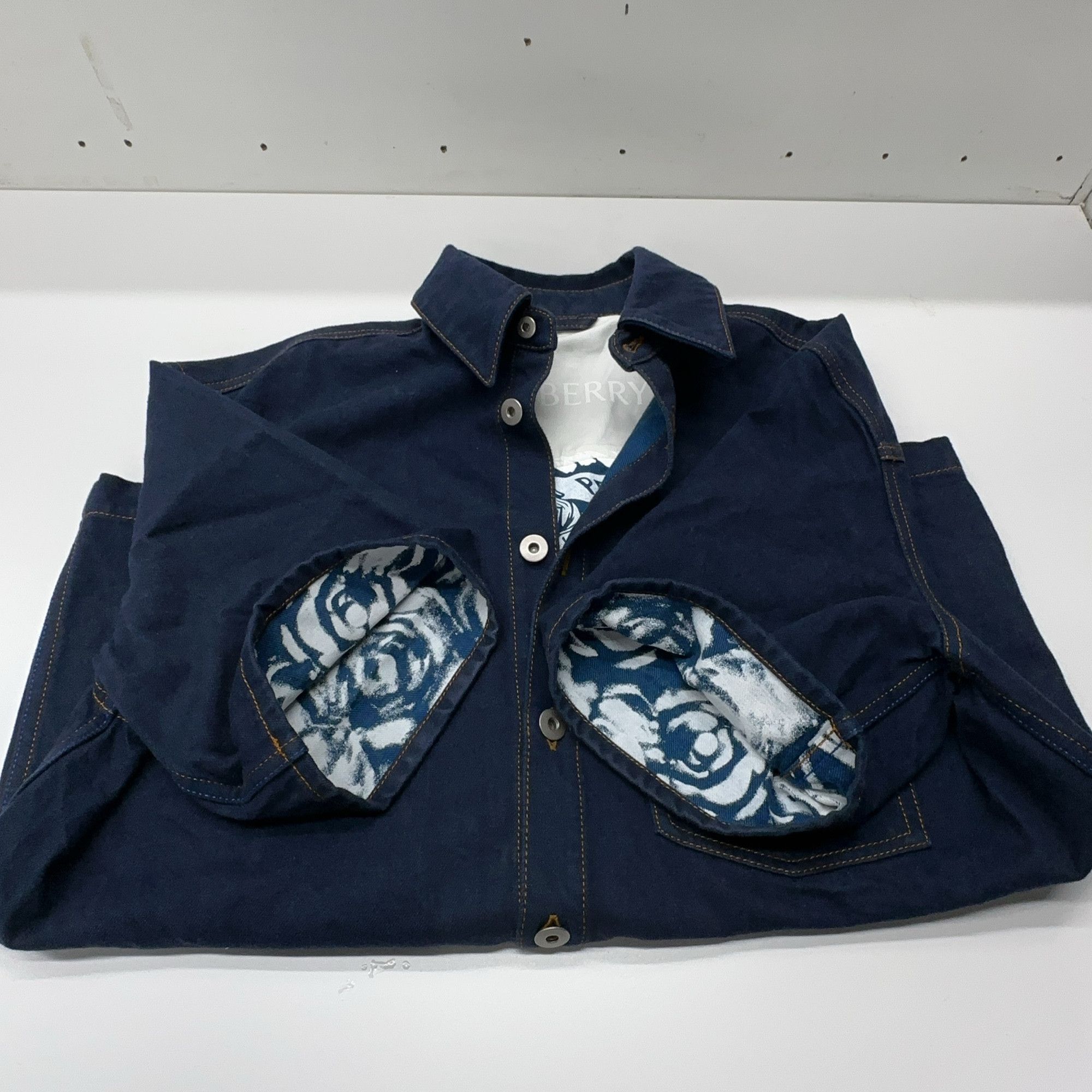 Burberry Burberry Denim Button Up Shirt Size S Size S / US 4 / IT 40 - 6 Thumbnail