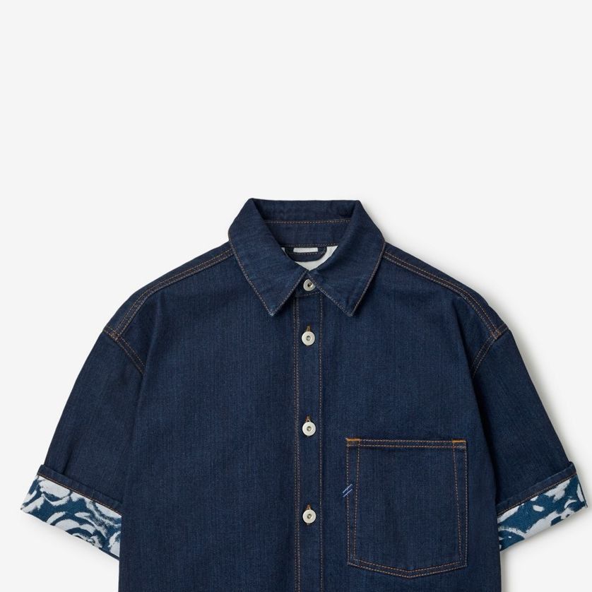 Burberry Burberry Denim Button Up Shirt Size S Size S / US 4 / IT 40 - 14 Thumbnail
