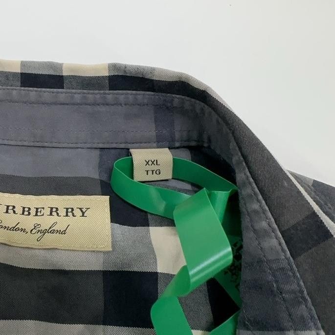 Burberry Burberry Check Long Sleeve Shirt XXL Size US XXL / EU 58 / 5 - 8 Thumbnail