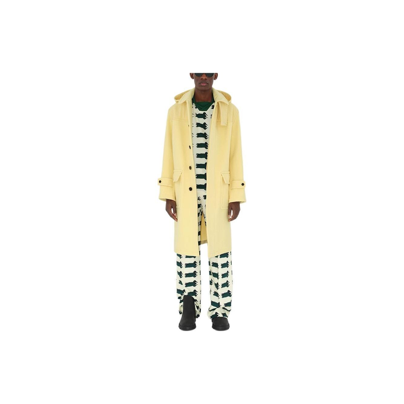 Burberry Burberry Wool Duffle Coat Yellow Size S Size US S / EU 44-46 / 1 - 18 Thumbnail