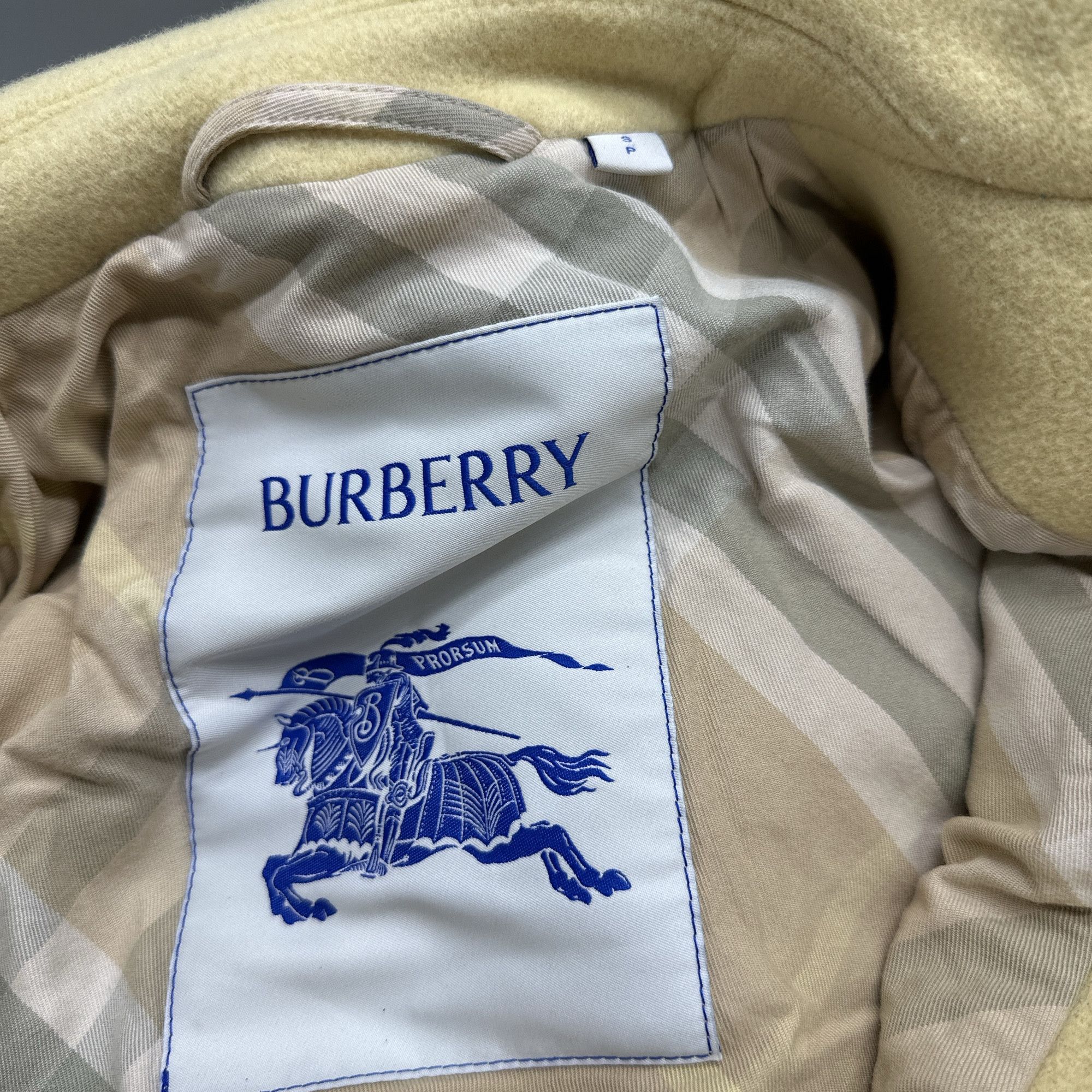 Burberry Burberry Wool Duffle Coat Yellow Size S Size US S / EU 44-46 / 1 - 3 Thumbnail
