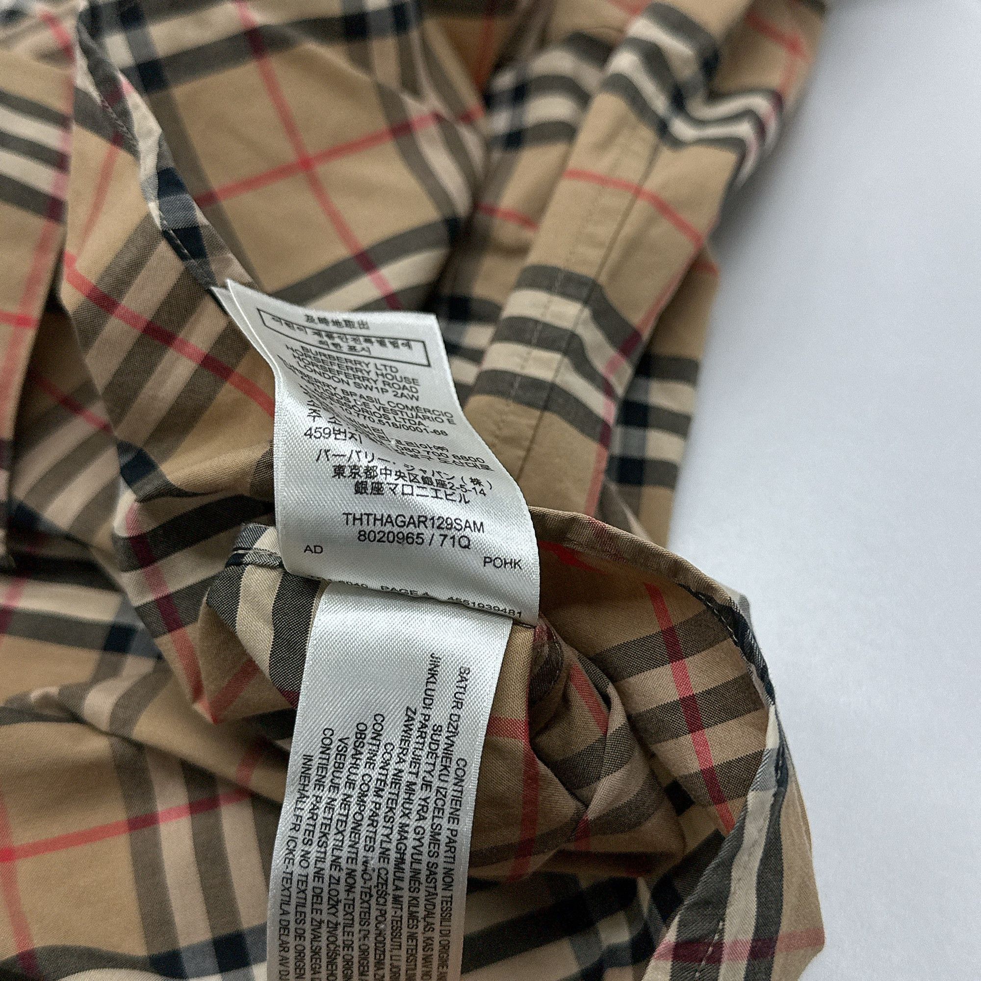 Burberry Burberry Check Short Sleeve Button Up Shirt Size S Size US S / EU 44-46 / 1 - 4 Thumbnail