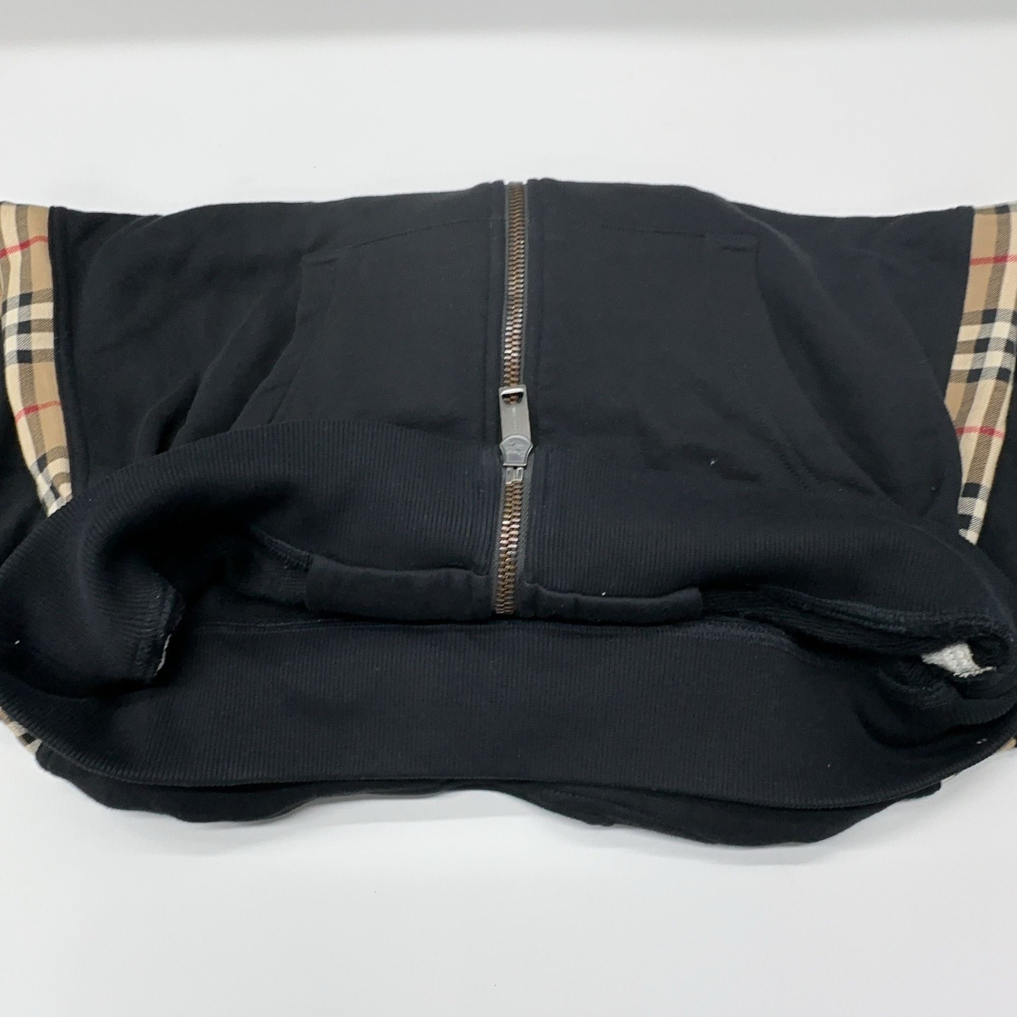 Burberry Burberry Check Panel Zip Hoodie Size S Size US S / EU 44-46 / 1 - 10 Thumbnail