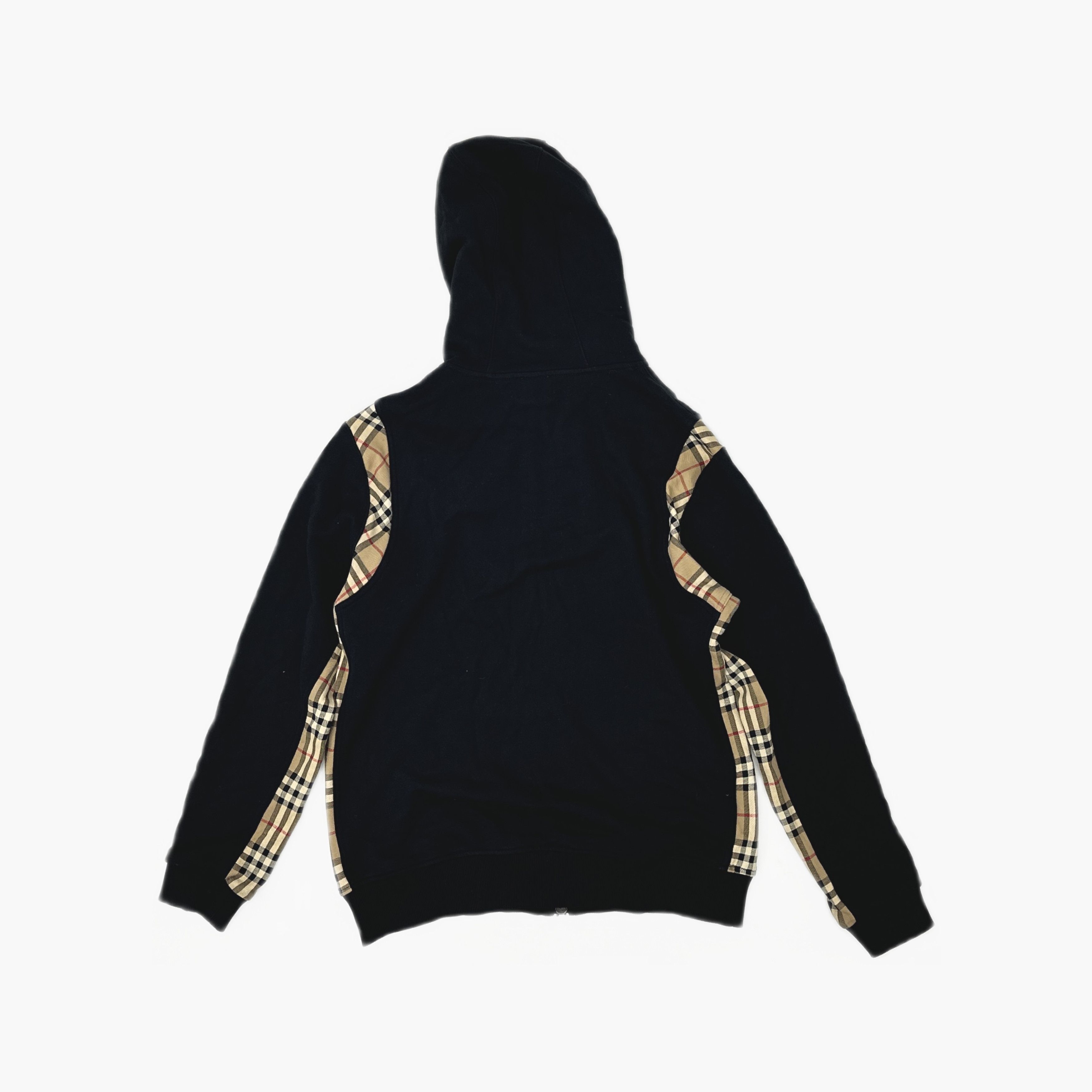 Burberry Burberry Check Panel Zip Hoodie Size S Size US S / EU 44-46 / 1 - 2 Thumbnail
