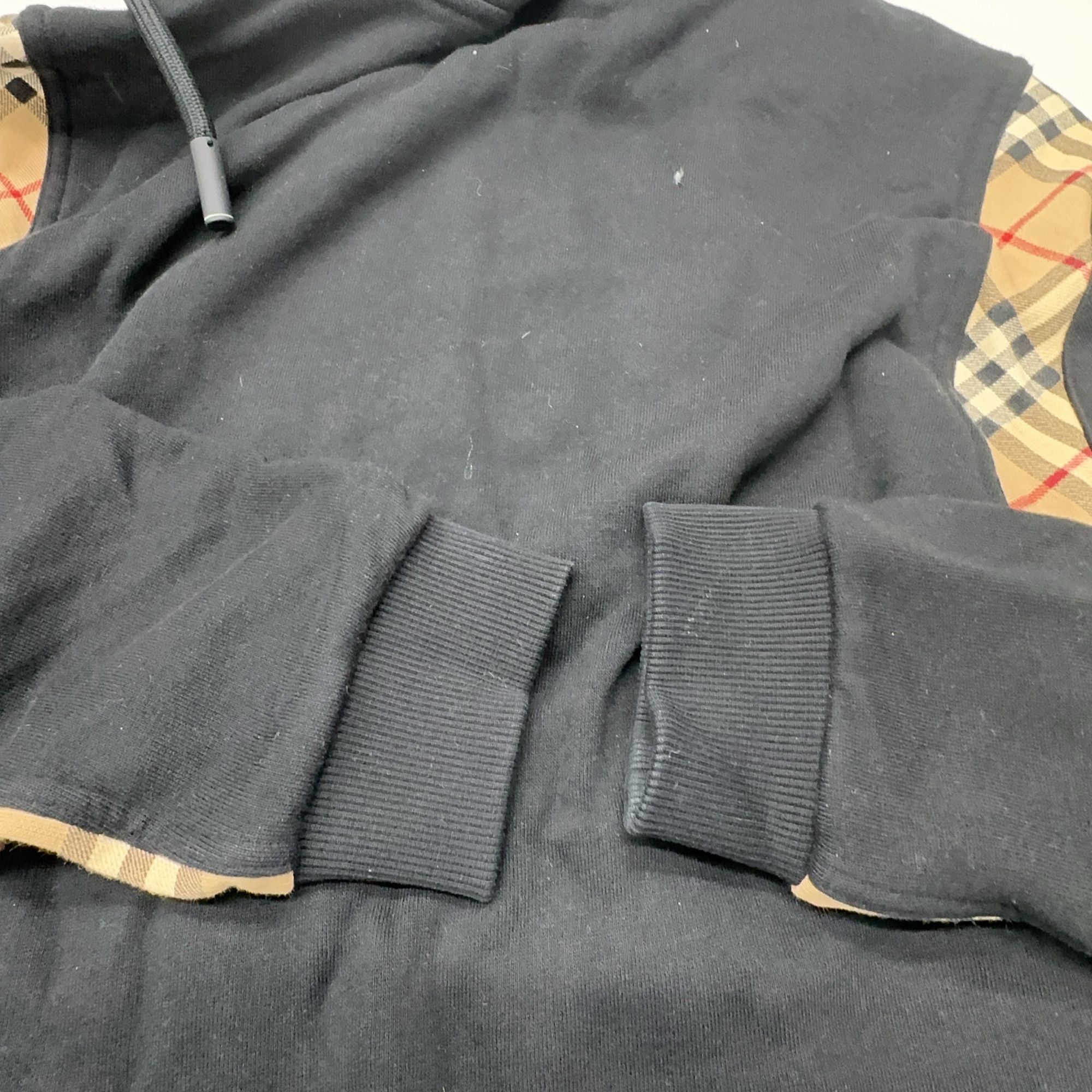 Burberry Burberry Check Panel Zip Hoodie Size S Size US S / EU 44-46 / 1 - 11 Thumbnail