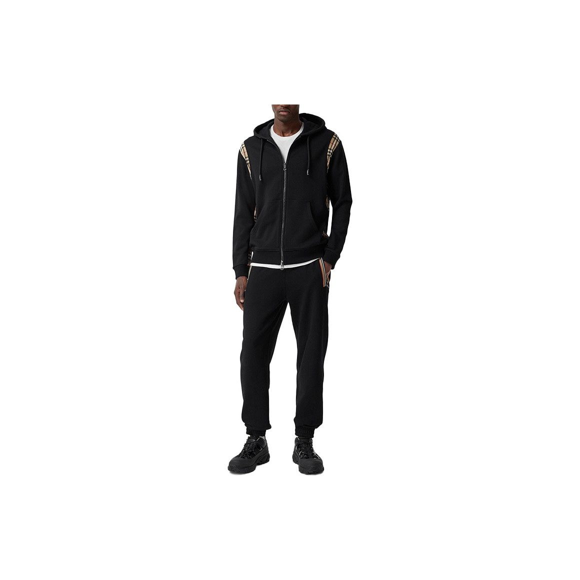 Burberry Burberry Check Panel Zip Hoodie Size S Size US S / EU 44-46 / 1 - 14 Thumbnail