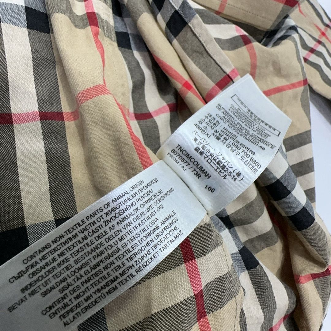 Burberry Burberry Check Cotton Button Up Shirt Size M Size US M / EU 48-50 / 2 - 3 Thumbnail
