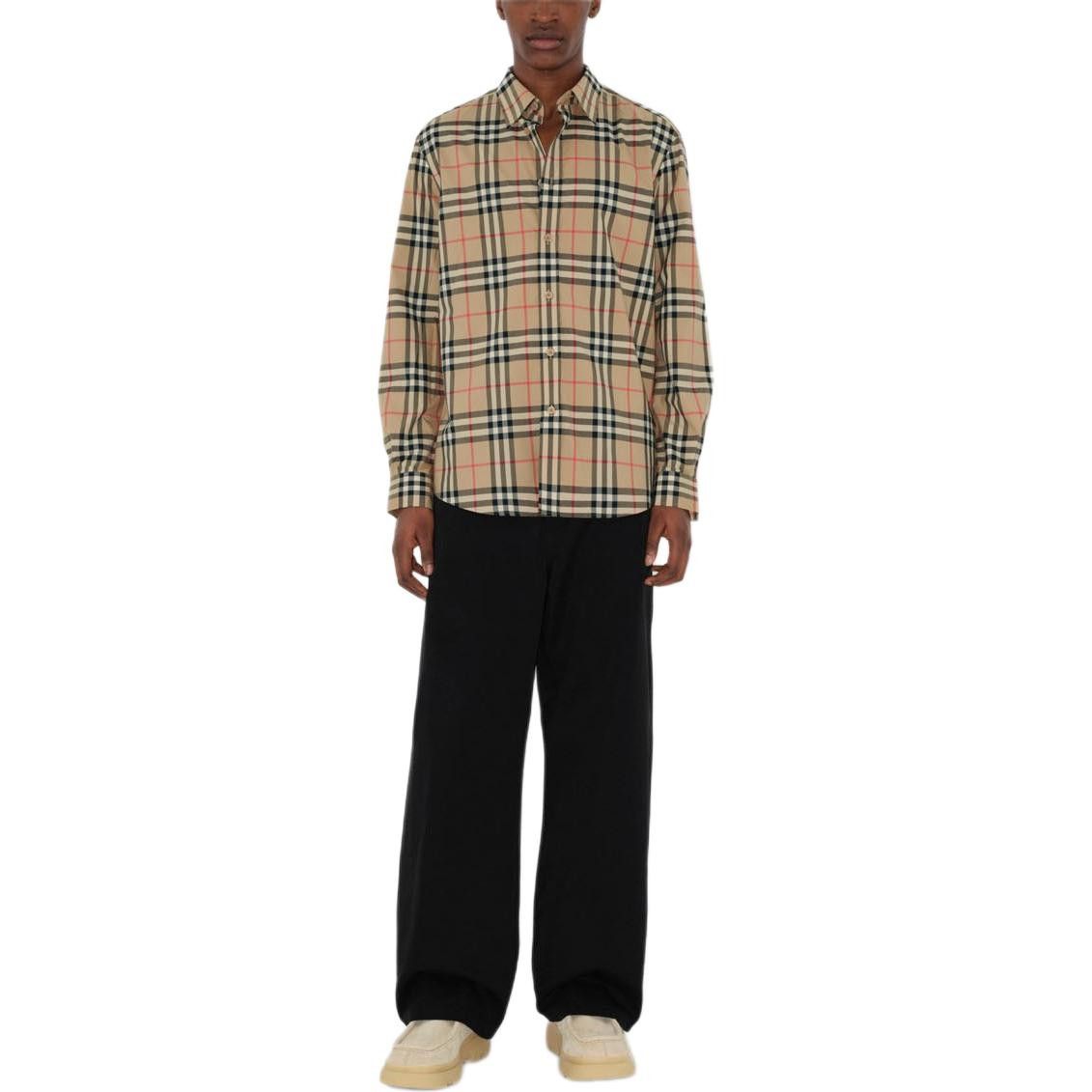 Burberry Burberry Check Cotton Button Up Shirt Size M Size US M / EU 48-50 / 2 - 10 Thumbnail