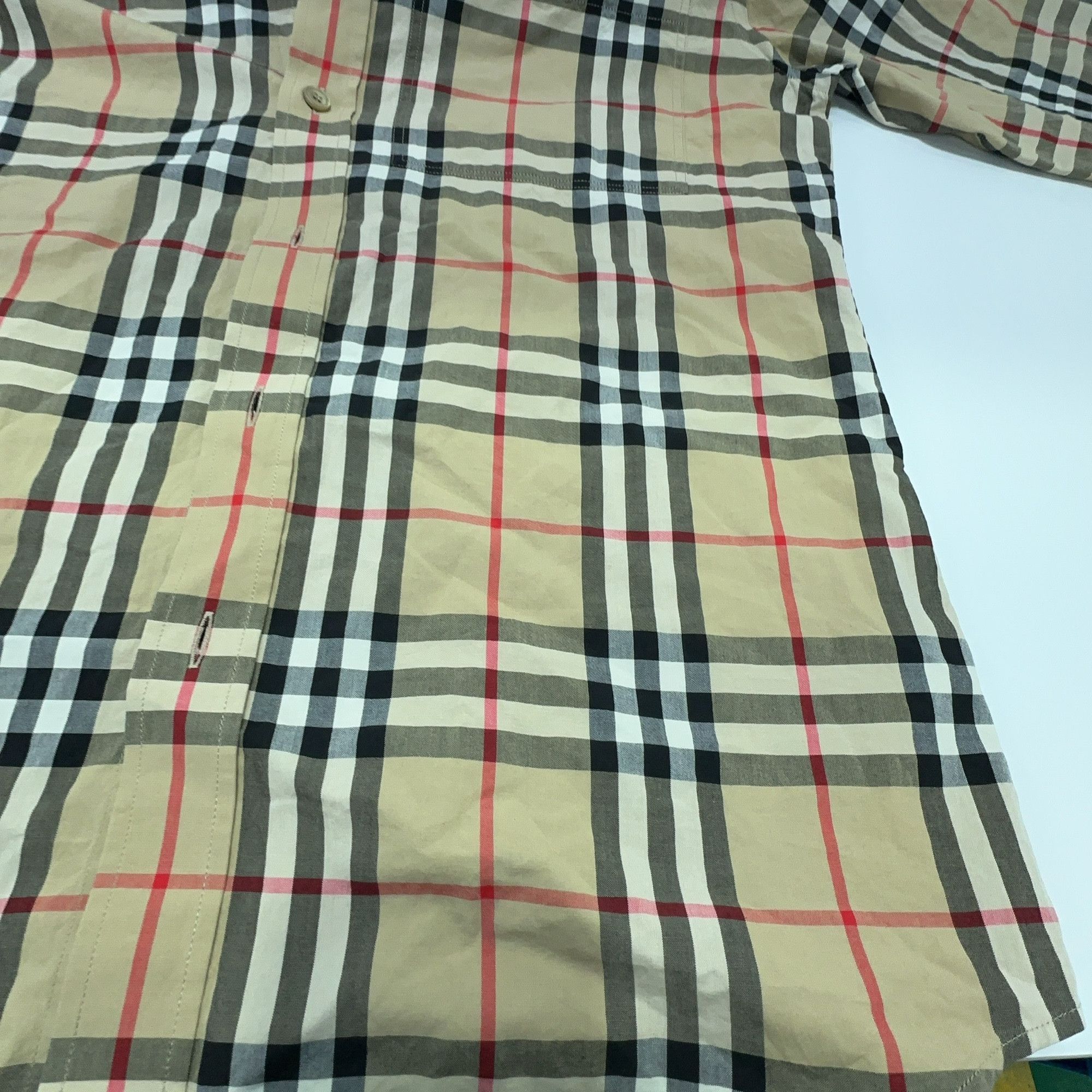 Burberry Burberry Check Cotton Button Up Shirt Size M Size US M / EU 48-50 / 2 - 8 Thumbnail
