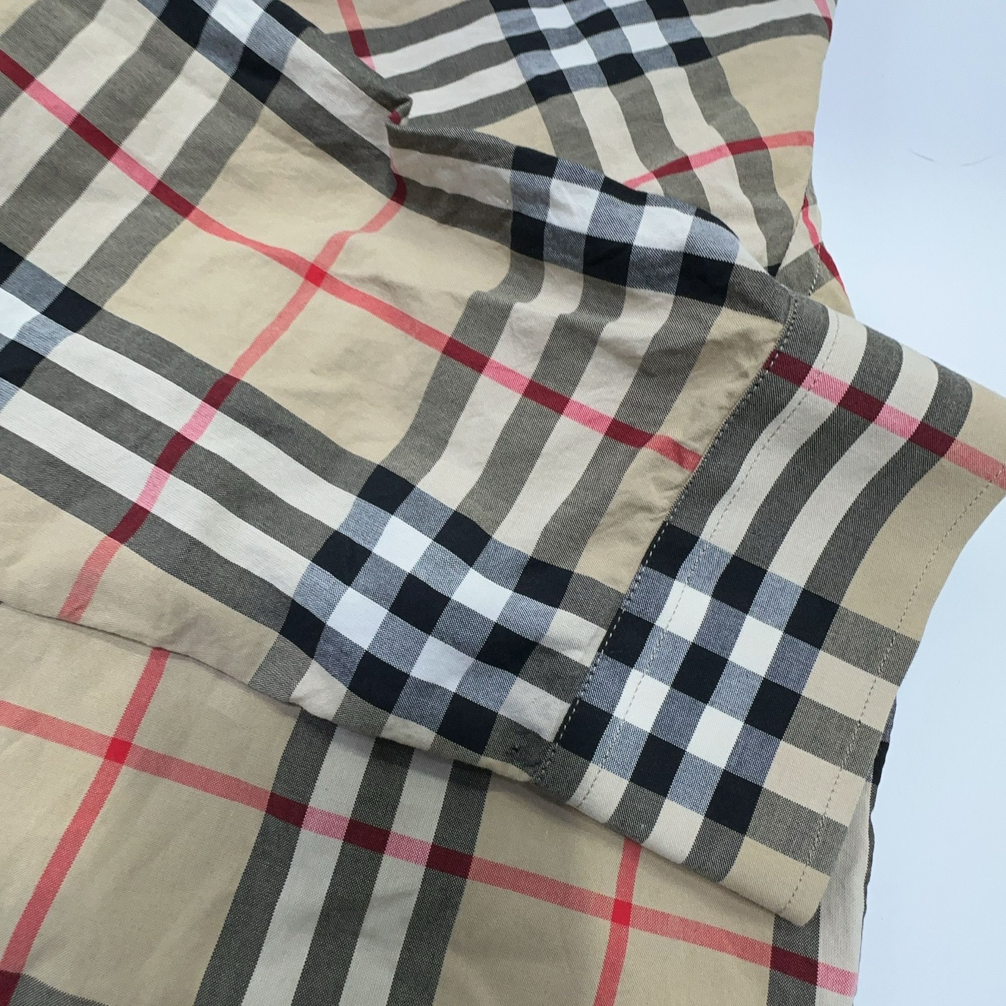 Burberry Burberry Check Cotton Button Up Shirt Size M Size US M / EU 48-50 / 2 - 6 Thumbnail