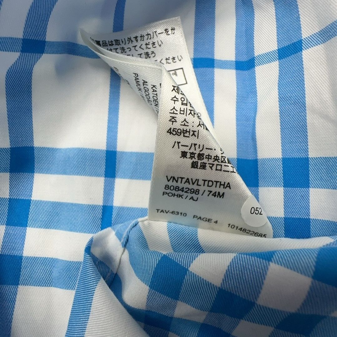 Burberry Burberry Blue Check Button Up Shirt Size S Size US S / EU 44-46 / 1 - 3 Thumbnail