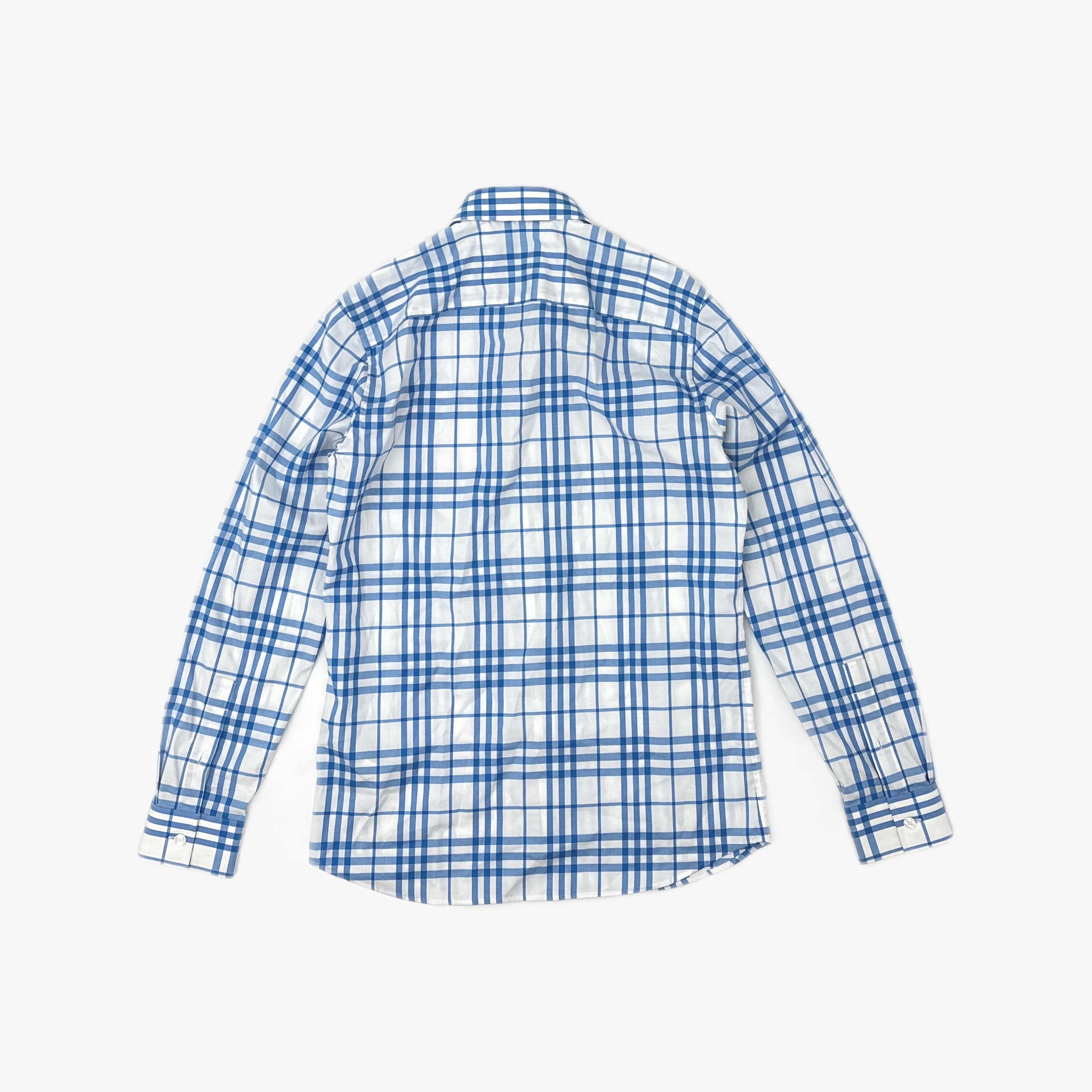 Burberry Burberry Blue Check Button Up Shirt Size S Size US S / EU 44-46 / 1 - 2 Thumbnail