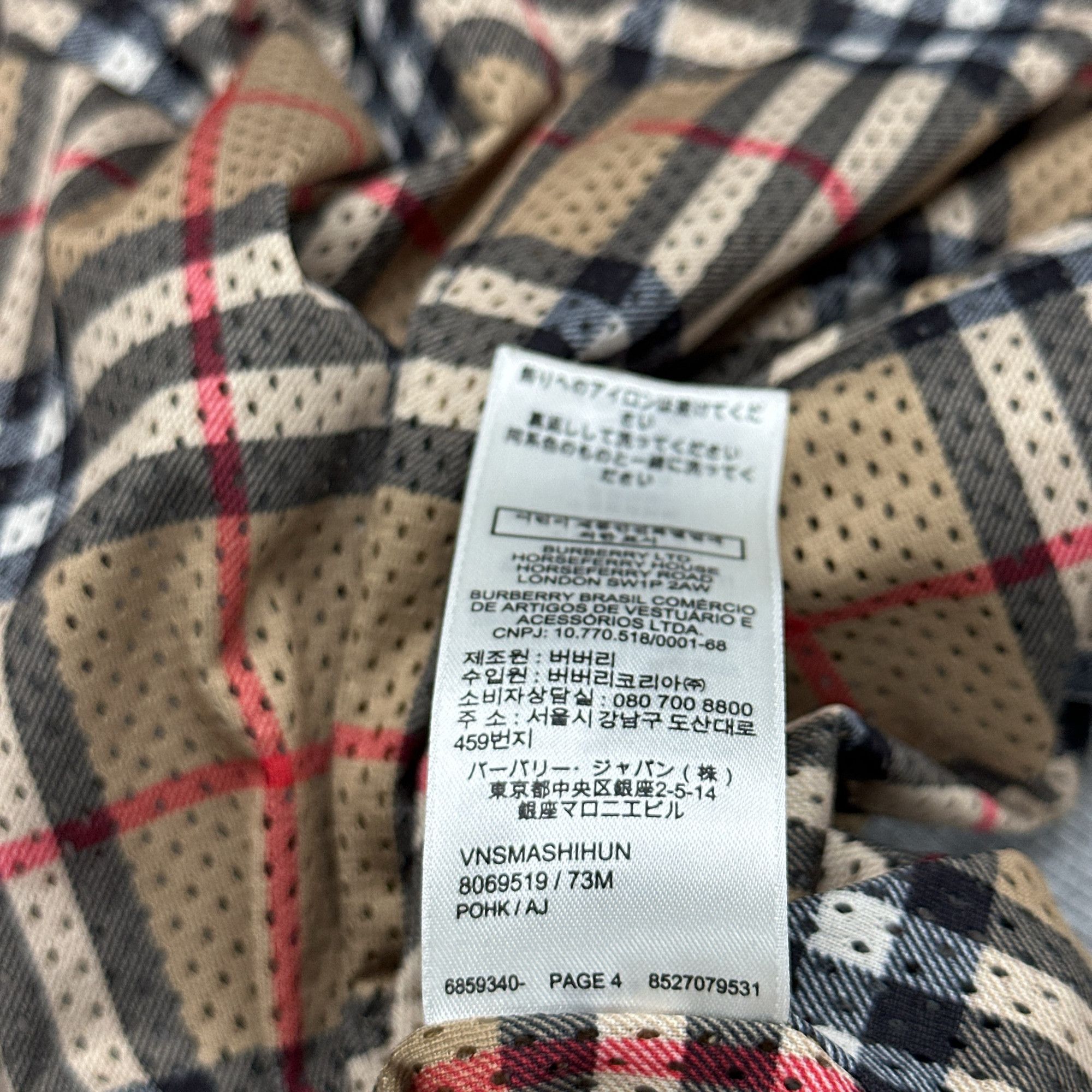 Burberry Burberry Check Lined Zip Hoodie Grey Size L Size US L / EU 52-54 / 3 - 3 Thumbnail