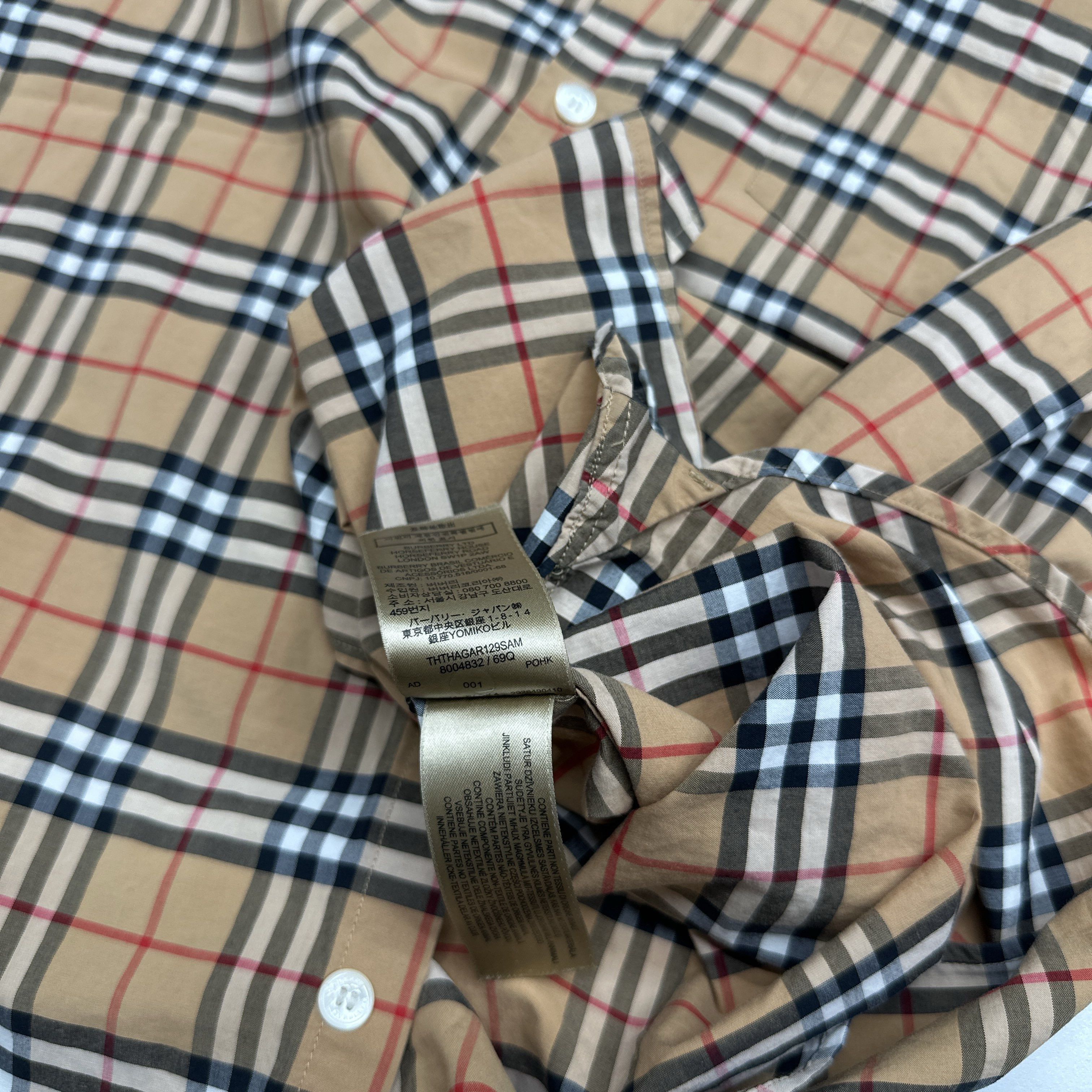 Burberry Burberry Check Button Up Shirt Size M Size US M / EU 48-50 / 2 - 4 Thumbnail