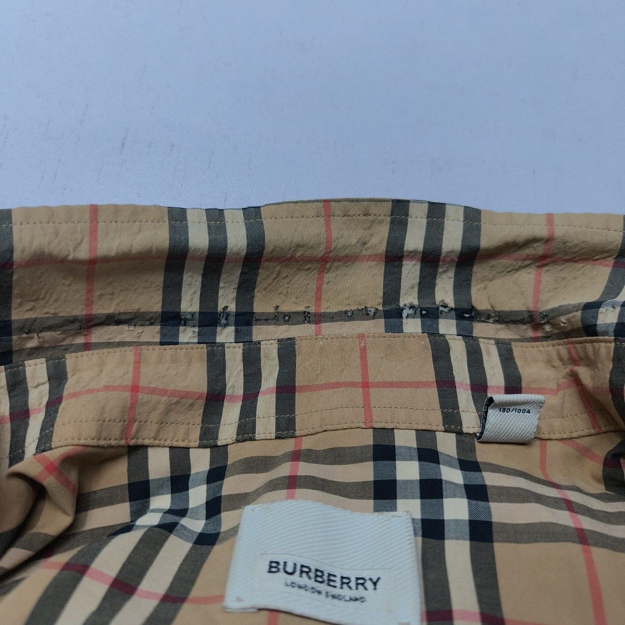 Burberry Burberry Check Button Up Shirt Size L Size US L / EU 52-54 / 3 - 6 Thumbnail