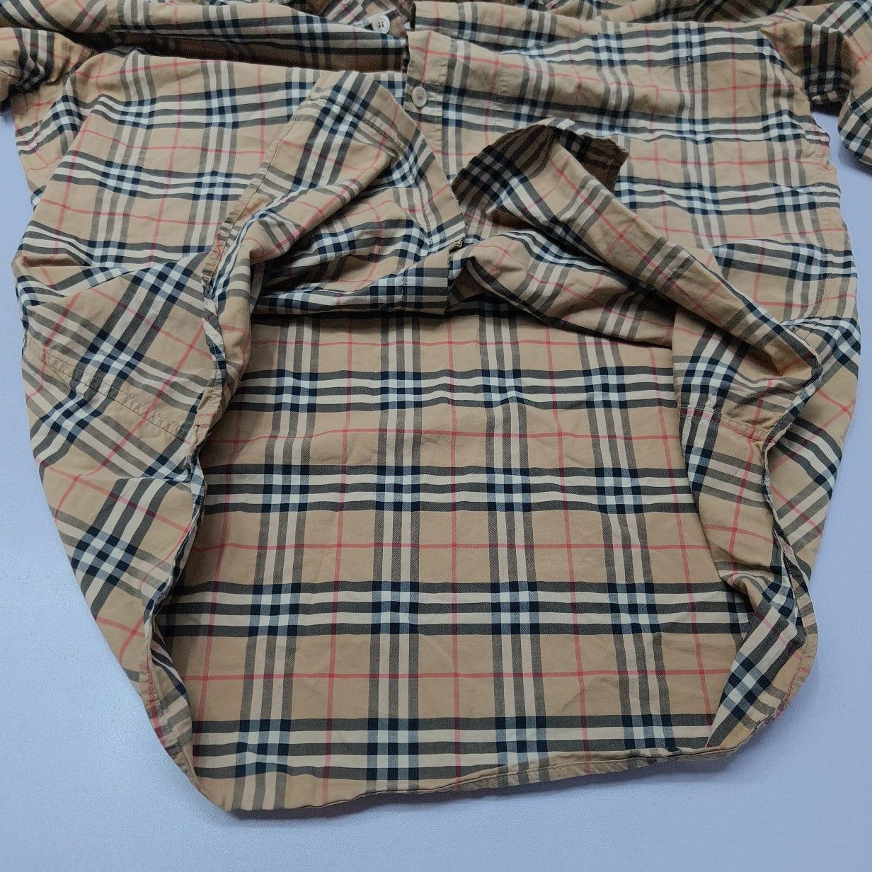 Burberry Burberry Check Button Up Shirt Size L Size US L / EU 52-54 / 3 - 14 Thumbnail