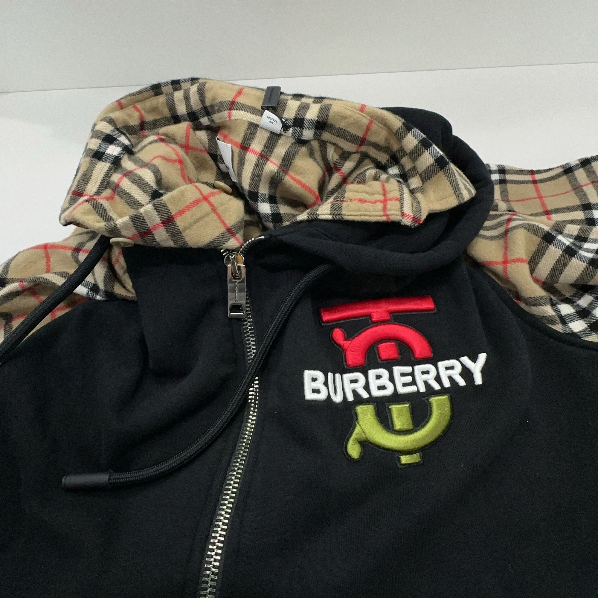 Burberry Burberry Check Sleeve Zip Hoodie Size S Size US S / EU 44-46 / 1 - 6 Thumbnail