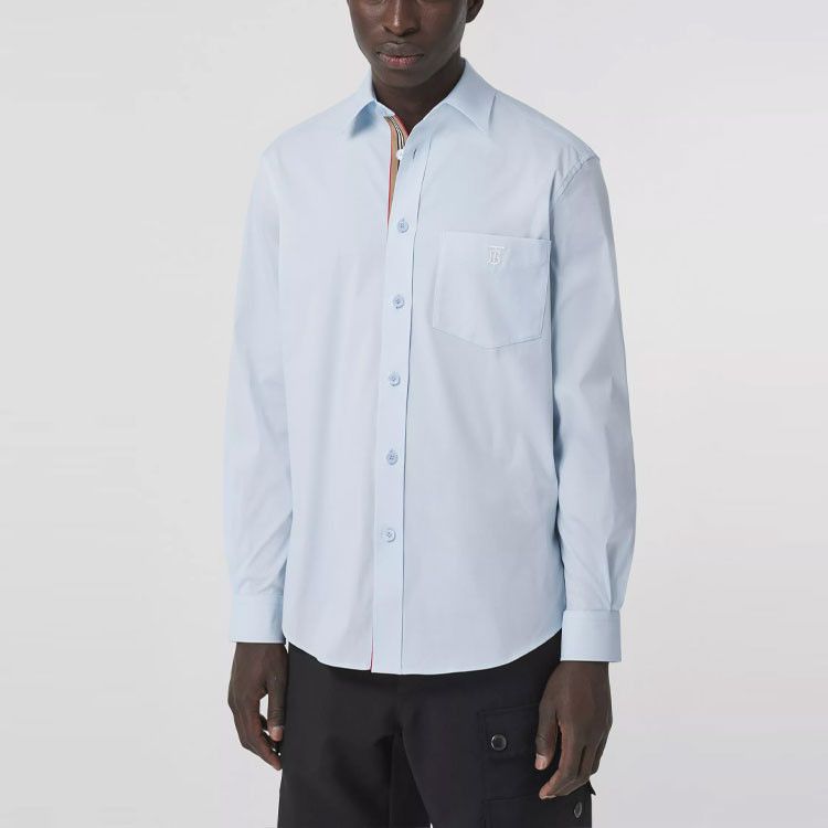 Burberry Burberry Logo Patch Button Up Shirt Size XXL Size US XXL / EU 58 / 5 - 14 Thumbnail