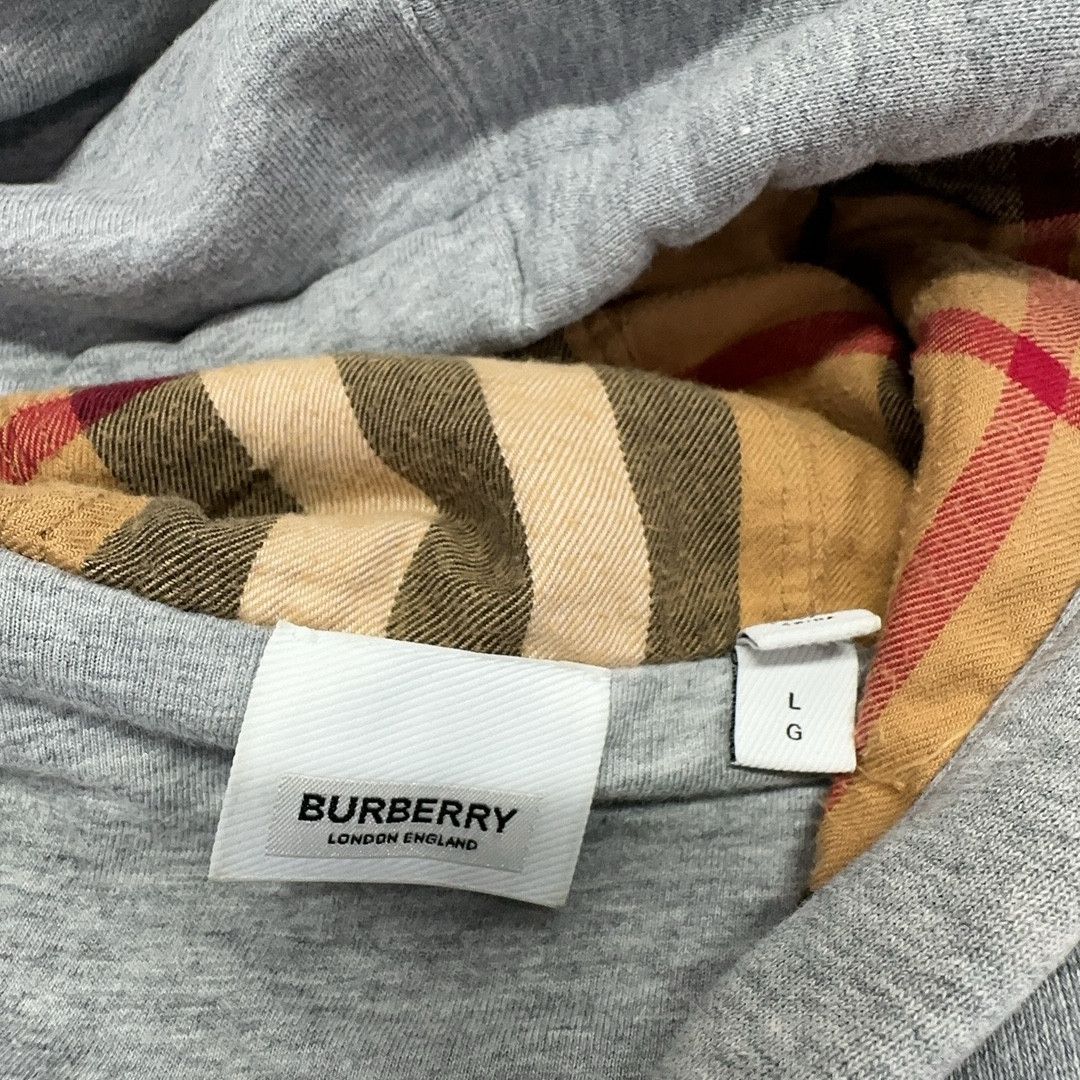 Burberry Burberry B Logo Zip Hoodie Gray Size L Size US L / EU 52-54 / 3 - 4 Thumbnail