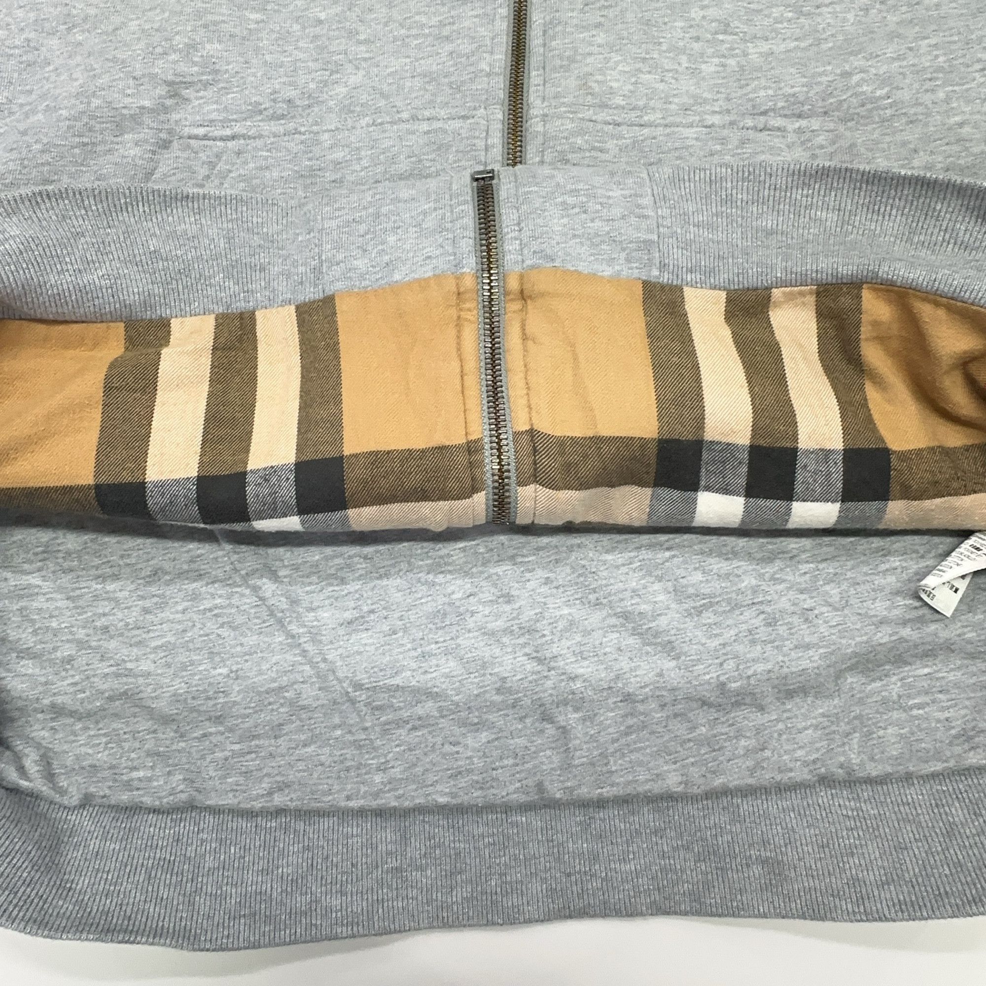 Burberry Burberry B Logo Zip Hoodie Gray Size L Size US L / EU 52-54 / 3 - 9 Thumbnail